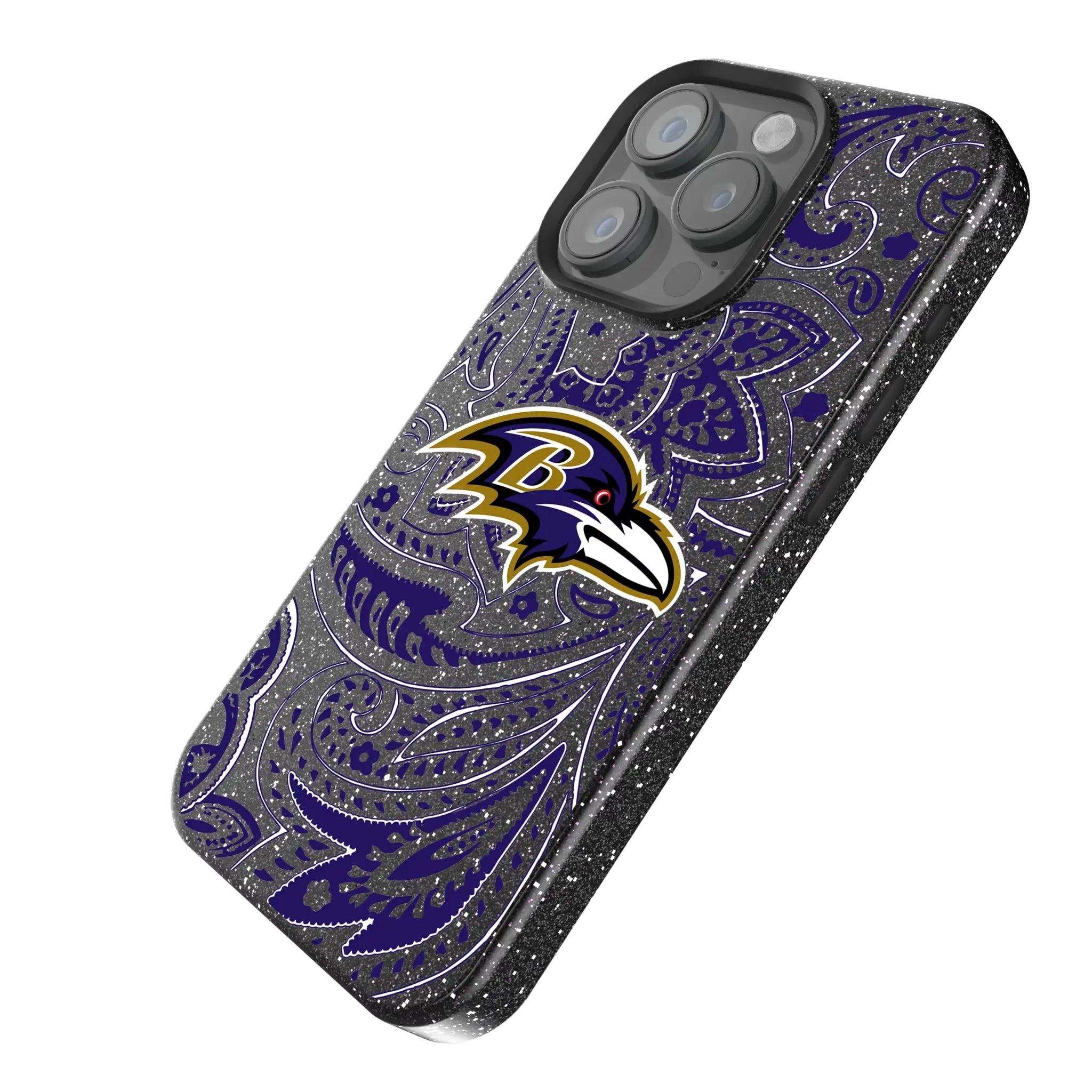 Baltimore Ravens Paisley Bling Phone Case