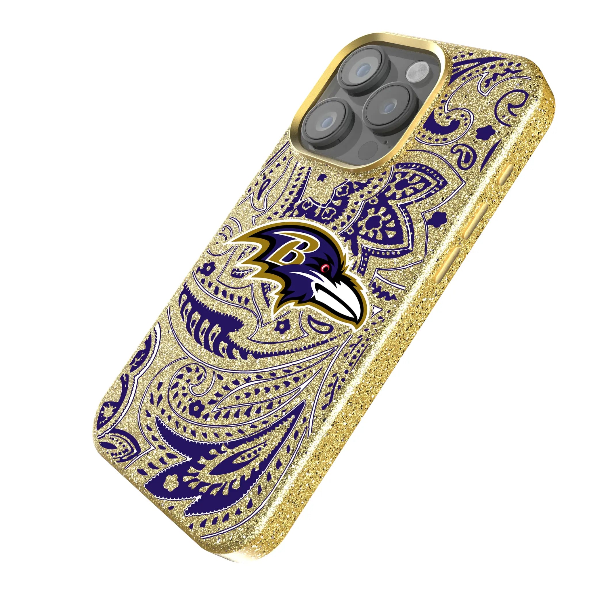 Baltimore Ravens Paisley Bling Phone Case