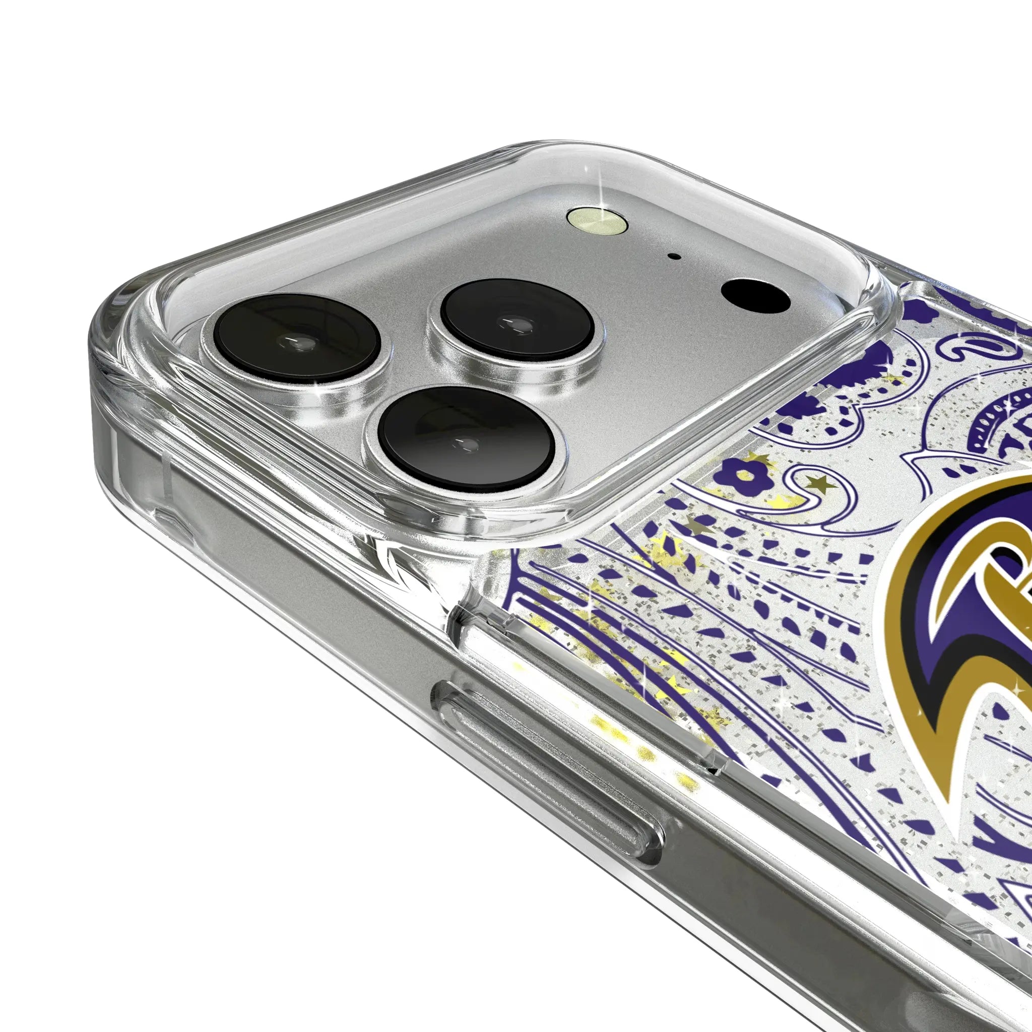 Baltimore Ravens Paisley Glitter Phone Case