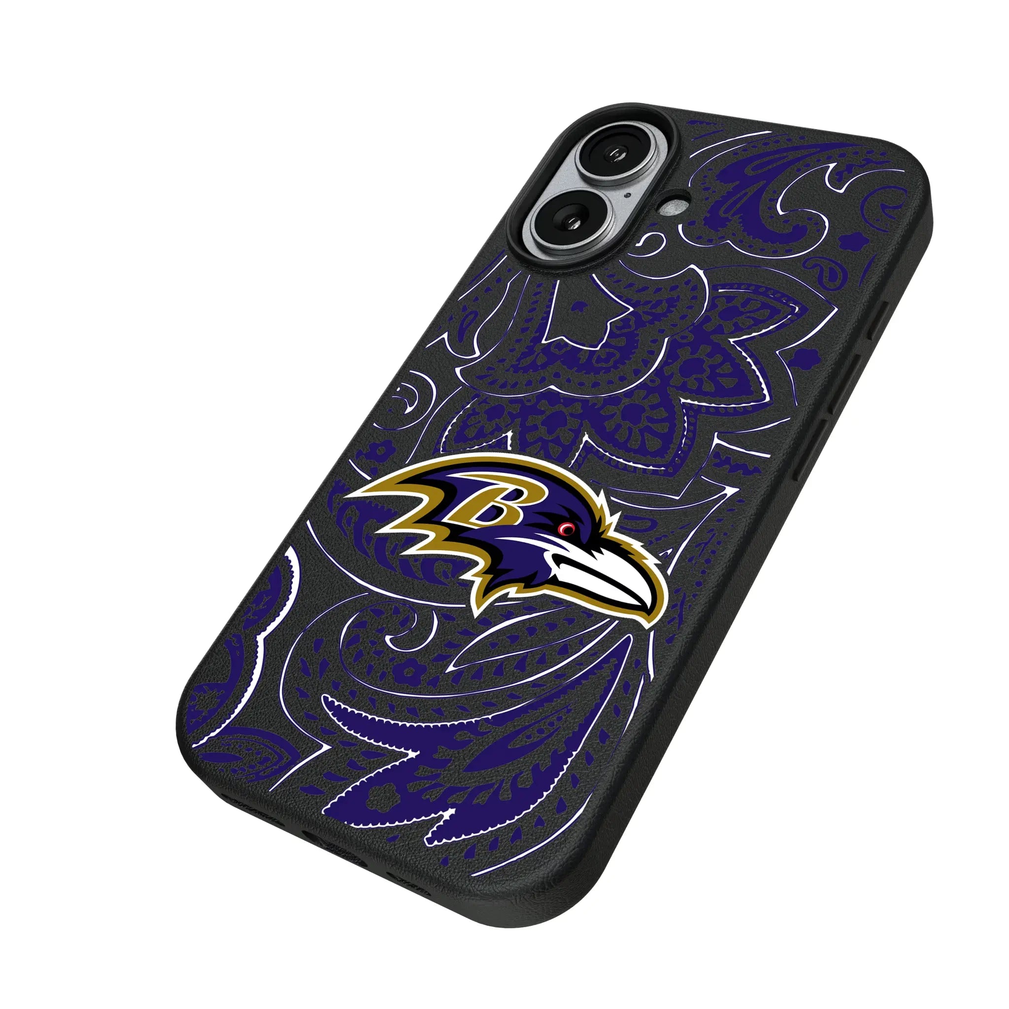 Baltimore Ravens Paisley MagSafe Compatible Phone Case for Apple iPhone