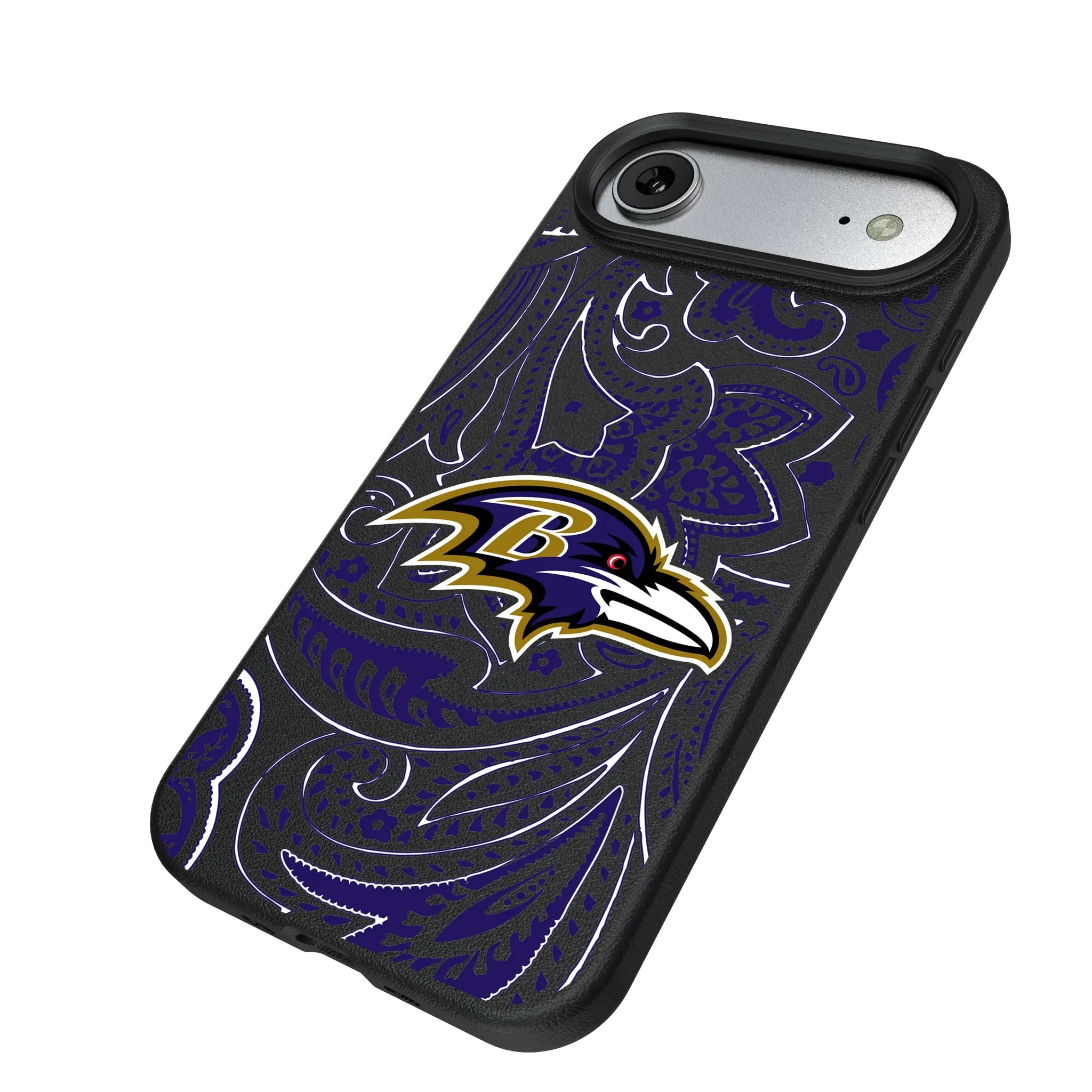 Baltimore Ravens Paisley MagSafe Compatible Phone Case for Apple iPhone