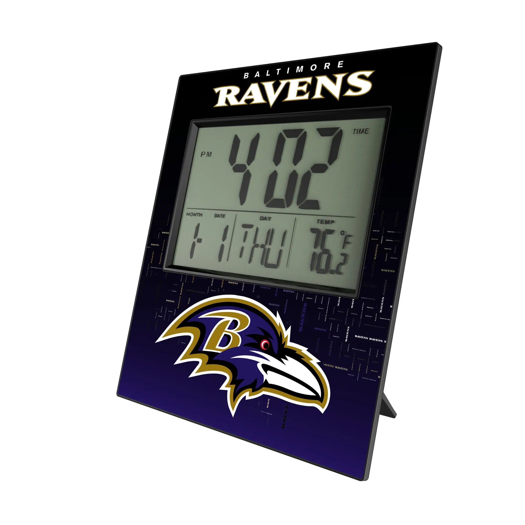 Baltimore Ravens Quadtile Wall Clock