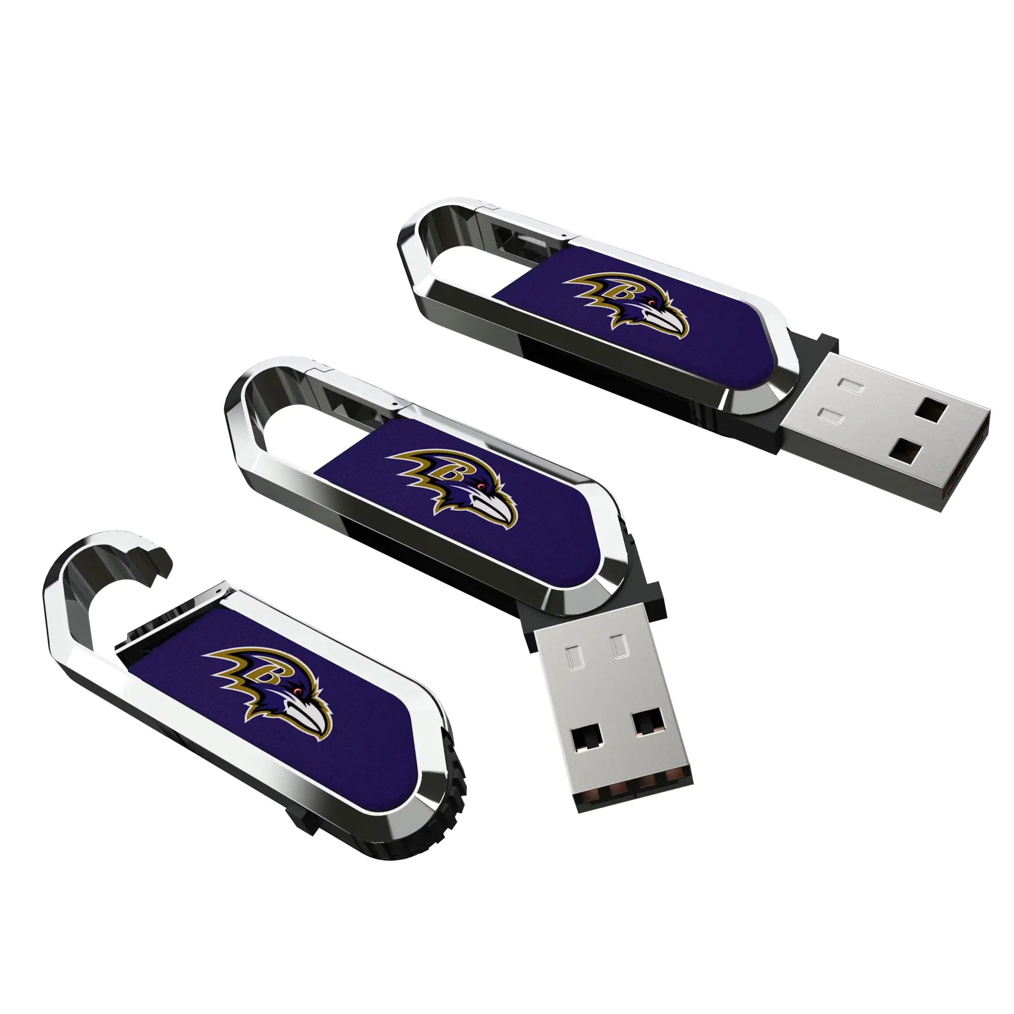 Baltimore Ravens Solid USB 32GB Clip Style Flash Drive