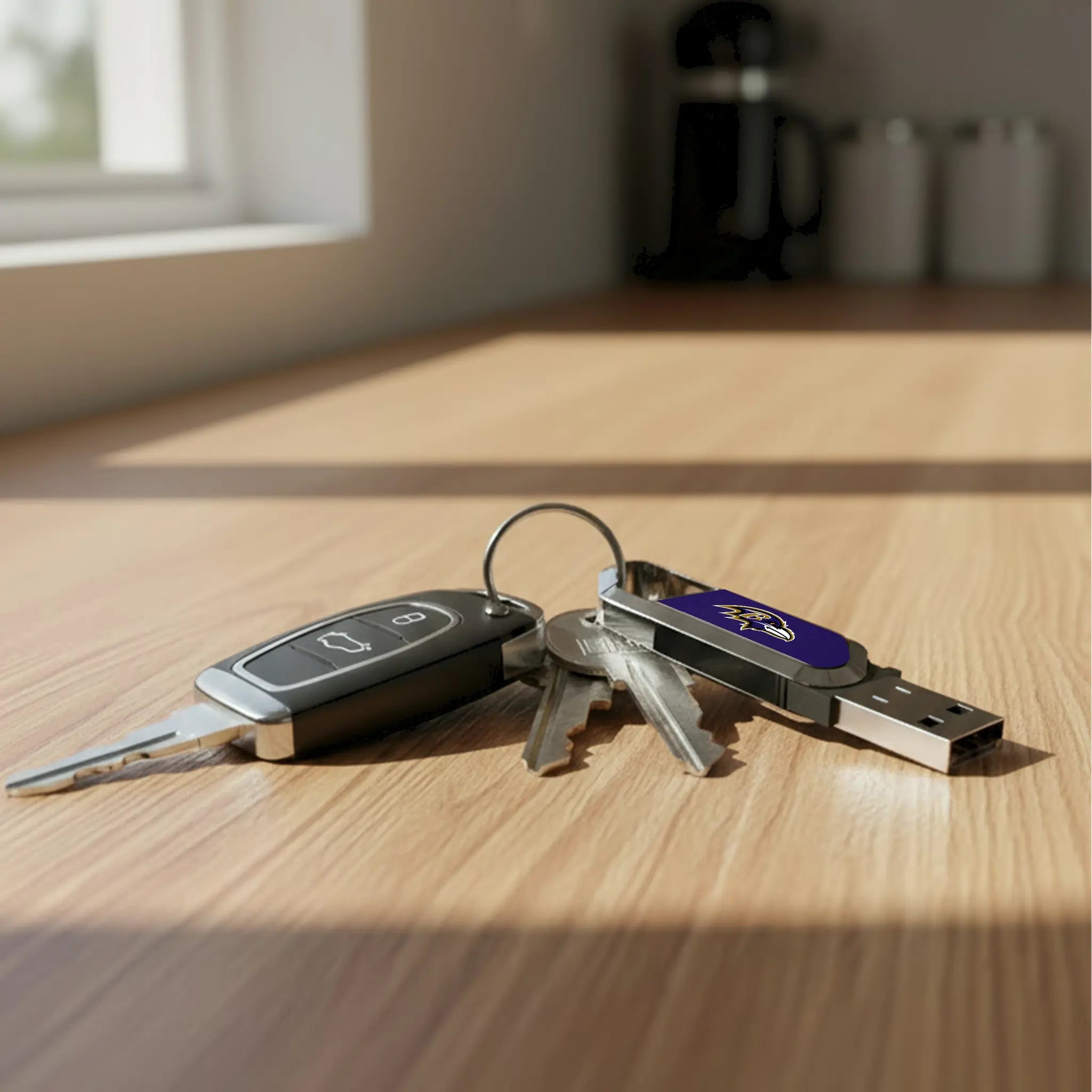 Baltimore Ravens Solid USB 32GB Clip Style Flash Drive