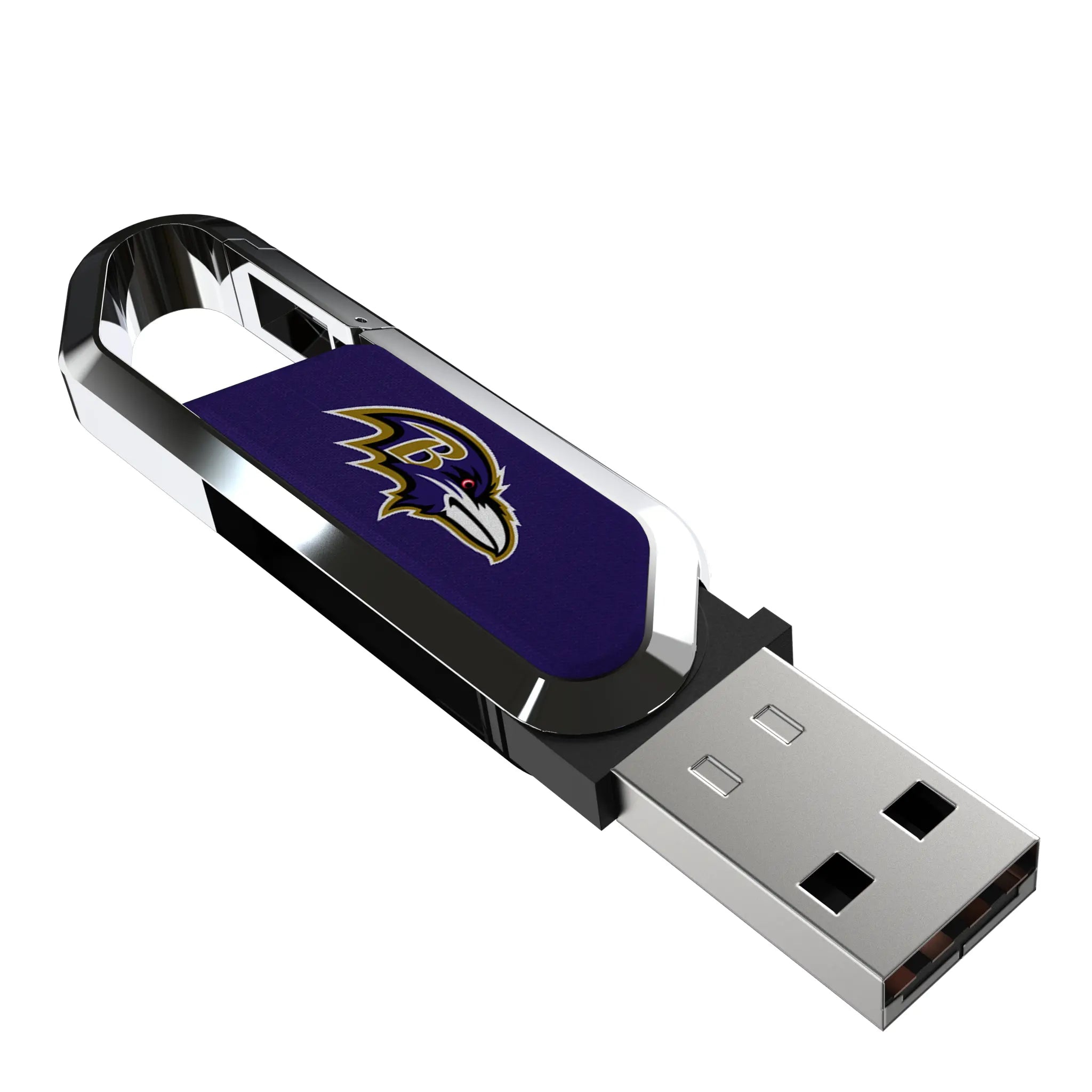 Baltimore Ravens Solid USB 32GB Clip Style Flash Drive