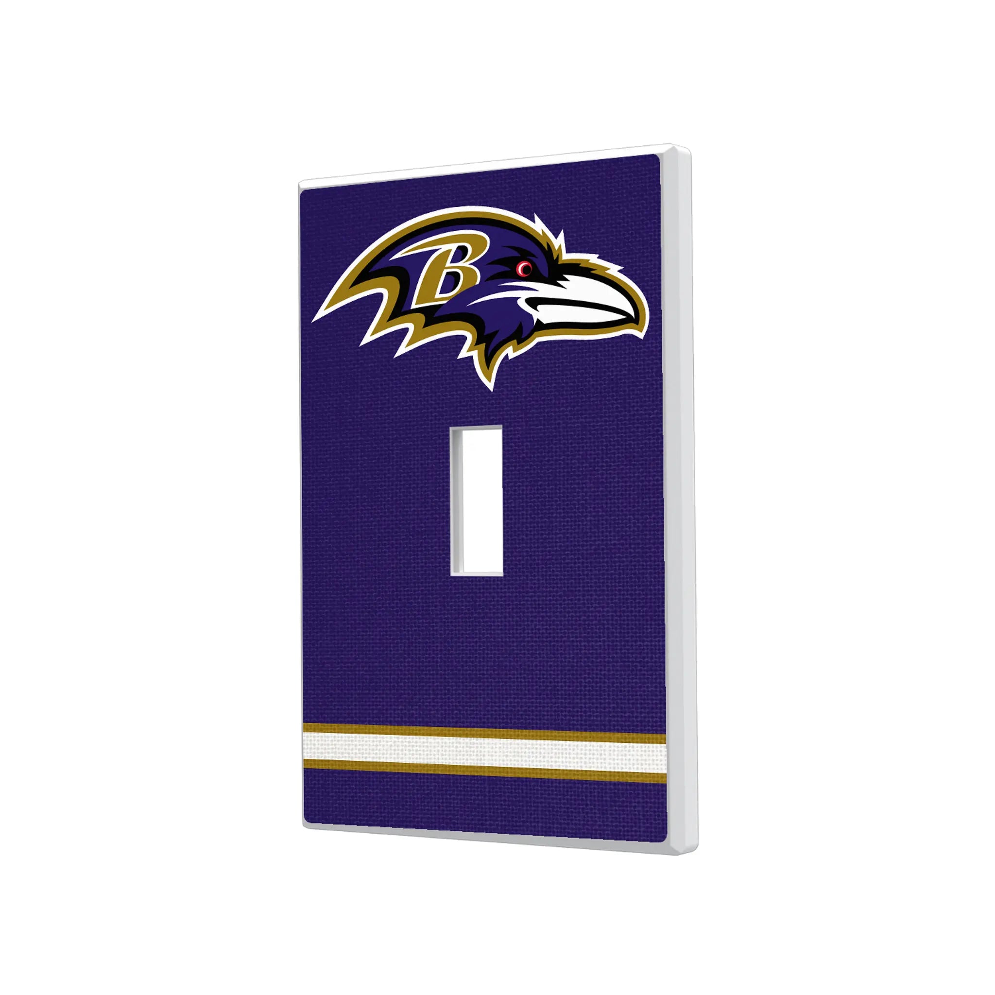 Baltimore Ravens Stripe Hidden-Screw Light Switch Plate