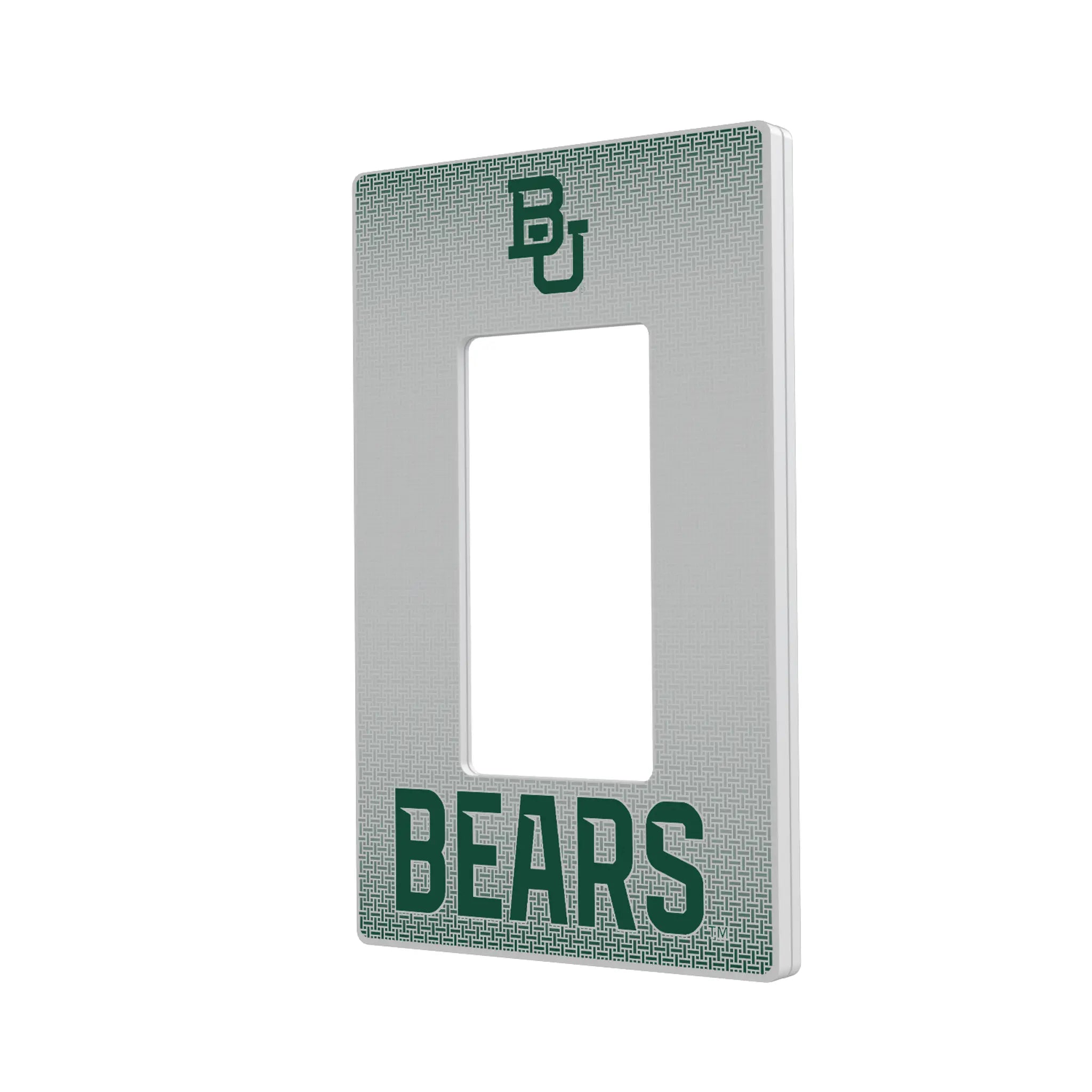 Baylor University Bears Linen Hidden-Screw Light Switch Plate