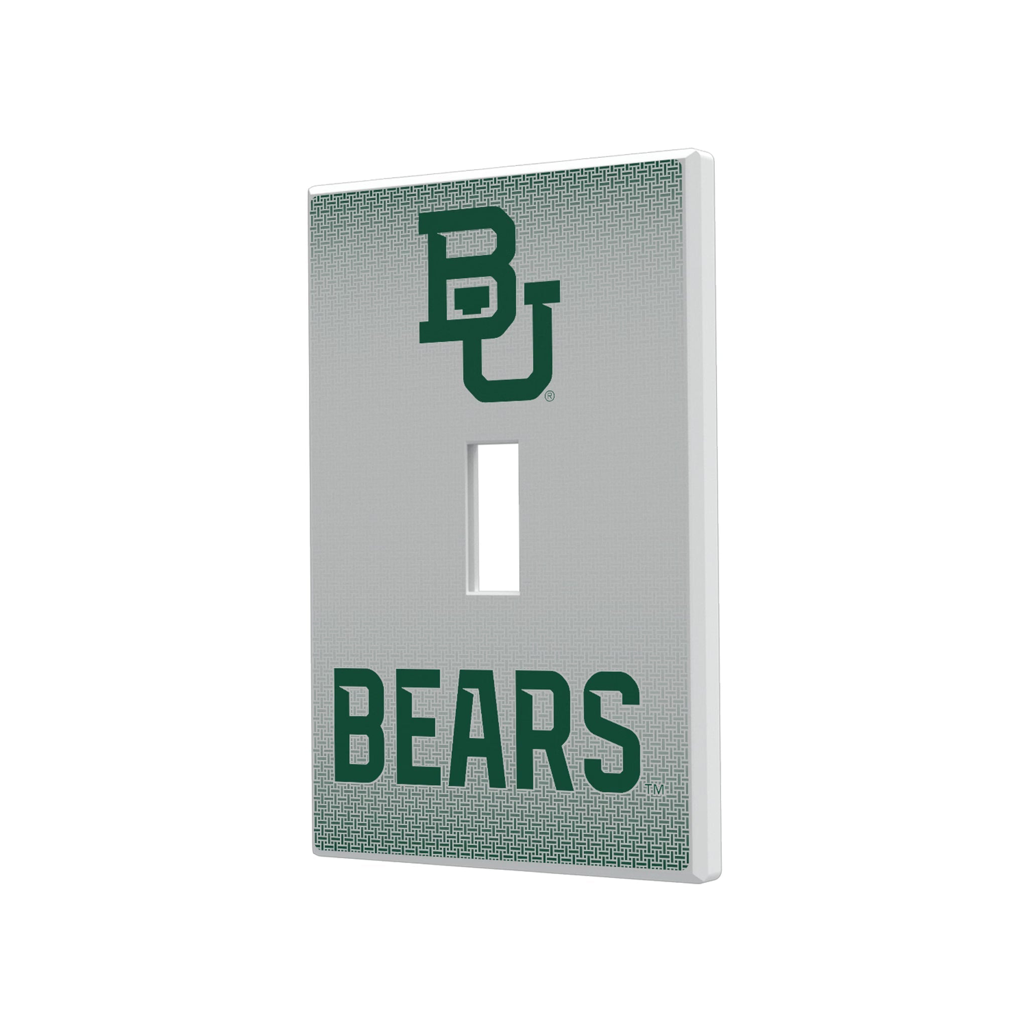 Baylor University Bears Linen Hidden-Screw Light Switch Plate