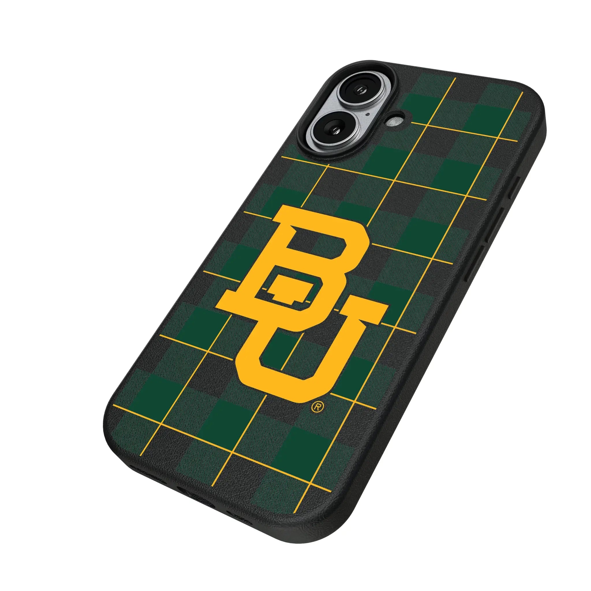 Baylor University Bears Plaid MagSafe Compatible Phone Case for Apple iPhone