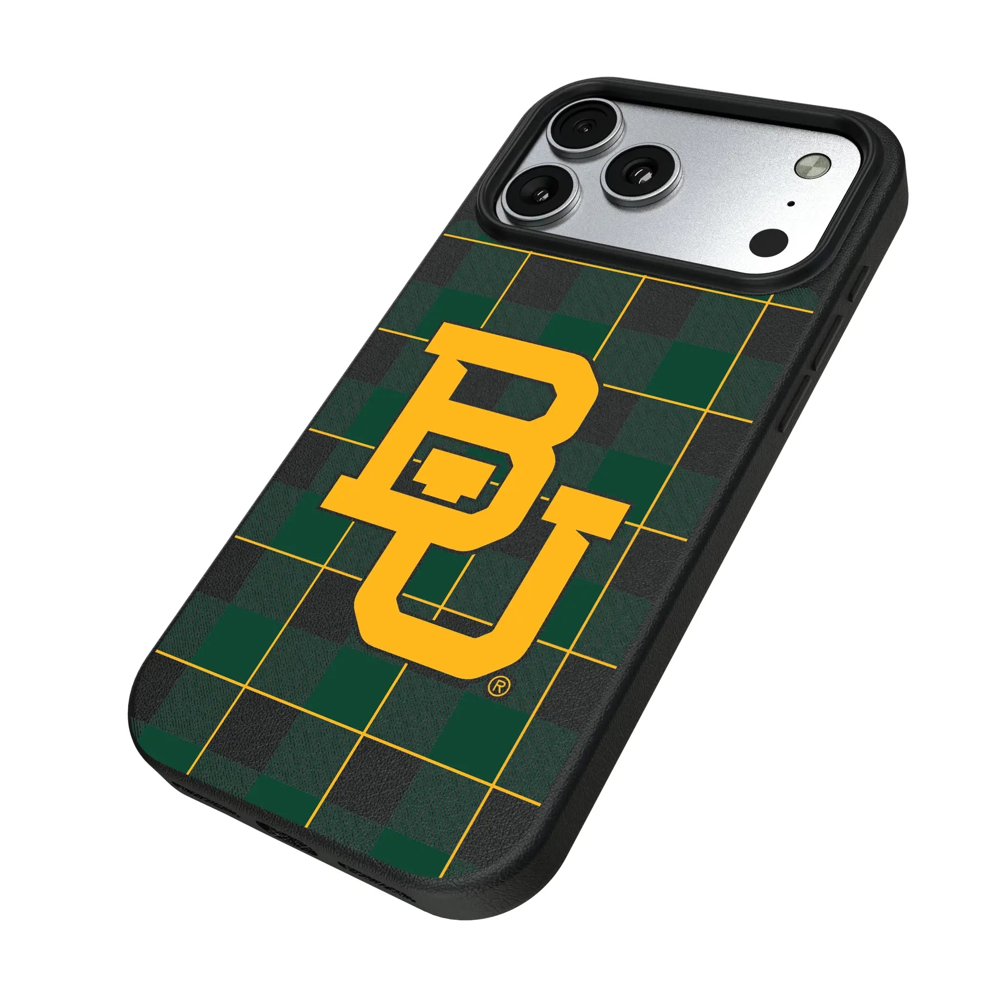 Baylor University Bears Plaid MagSafe Compatible Phone Case for Apple iPhone