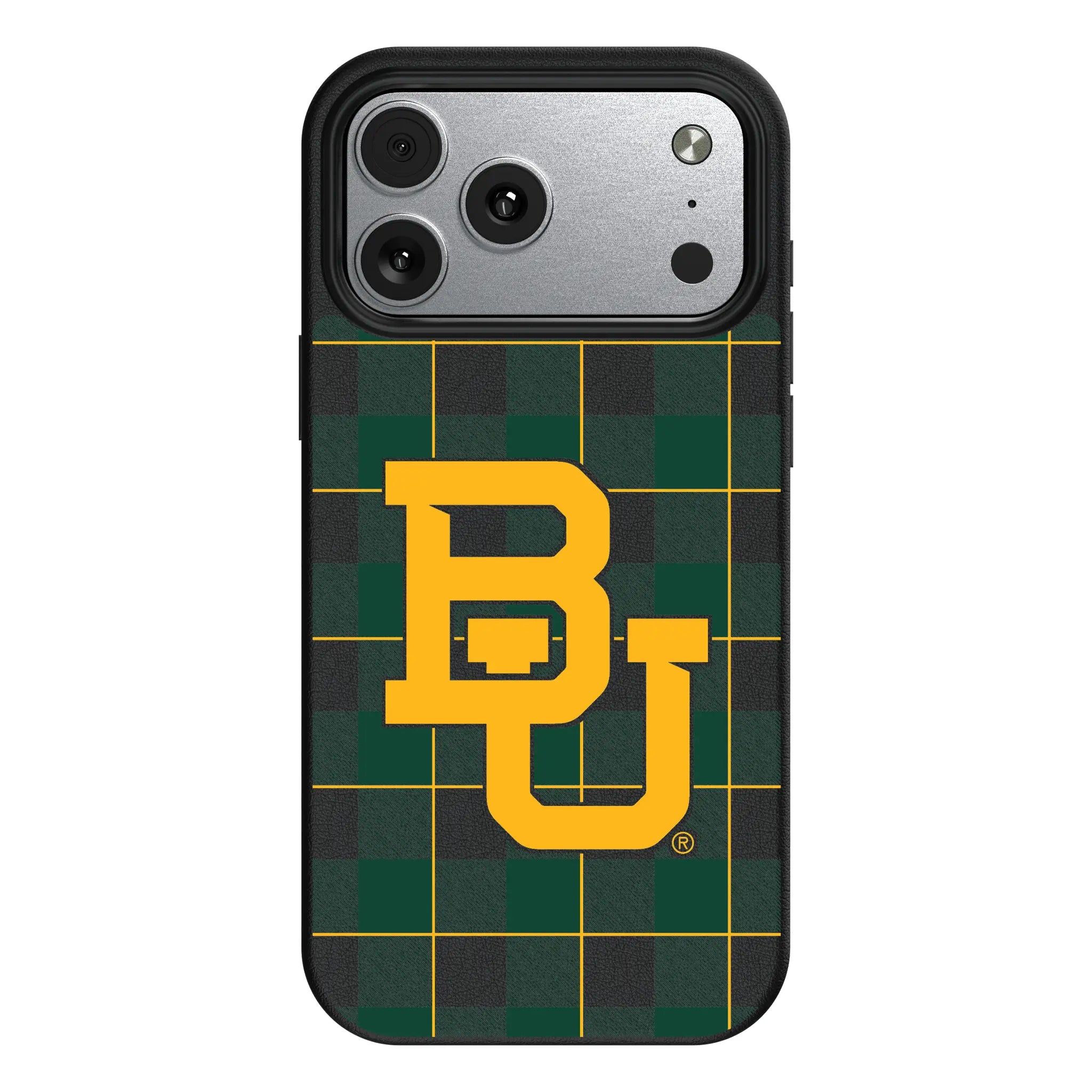 Baylor University Bears Plaid MagSafe Compatible Phone Case for Apple iPhone