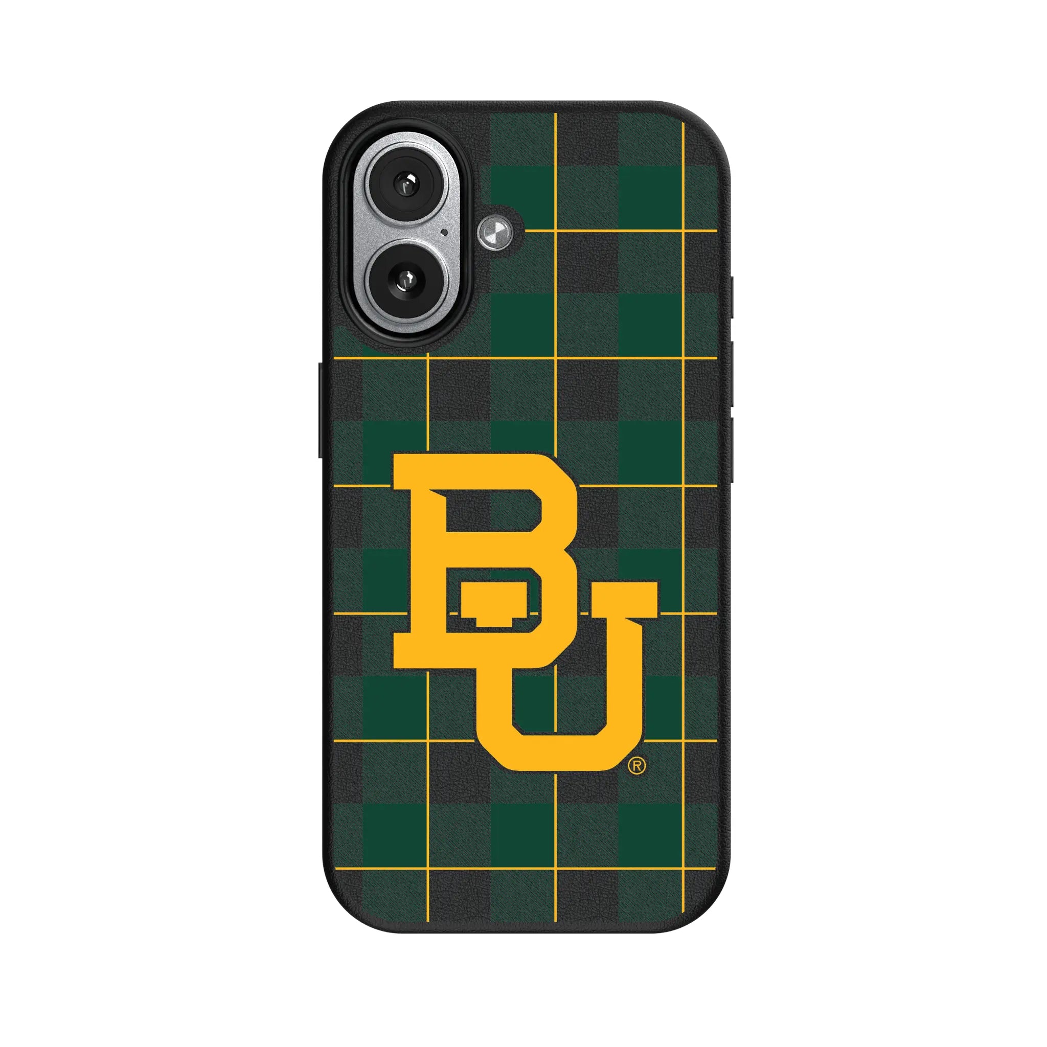 Baylor University Bears Plaid MagSafe Compatible Phone Case for Apple iPhone