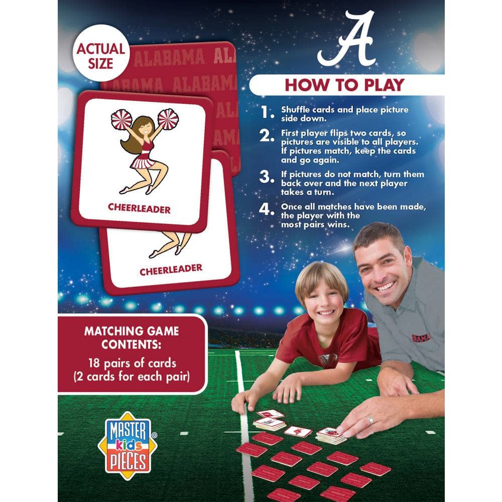 Alabama Crimson Tide Memory Match Game
