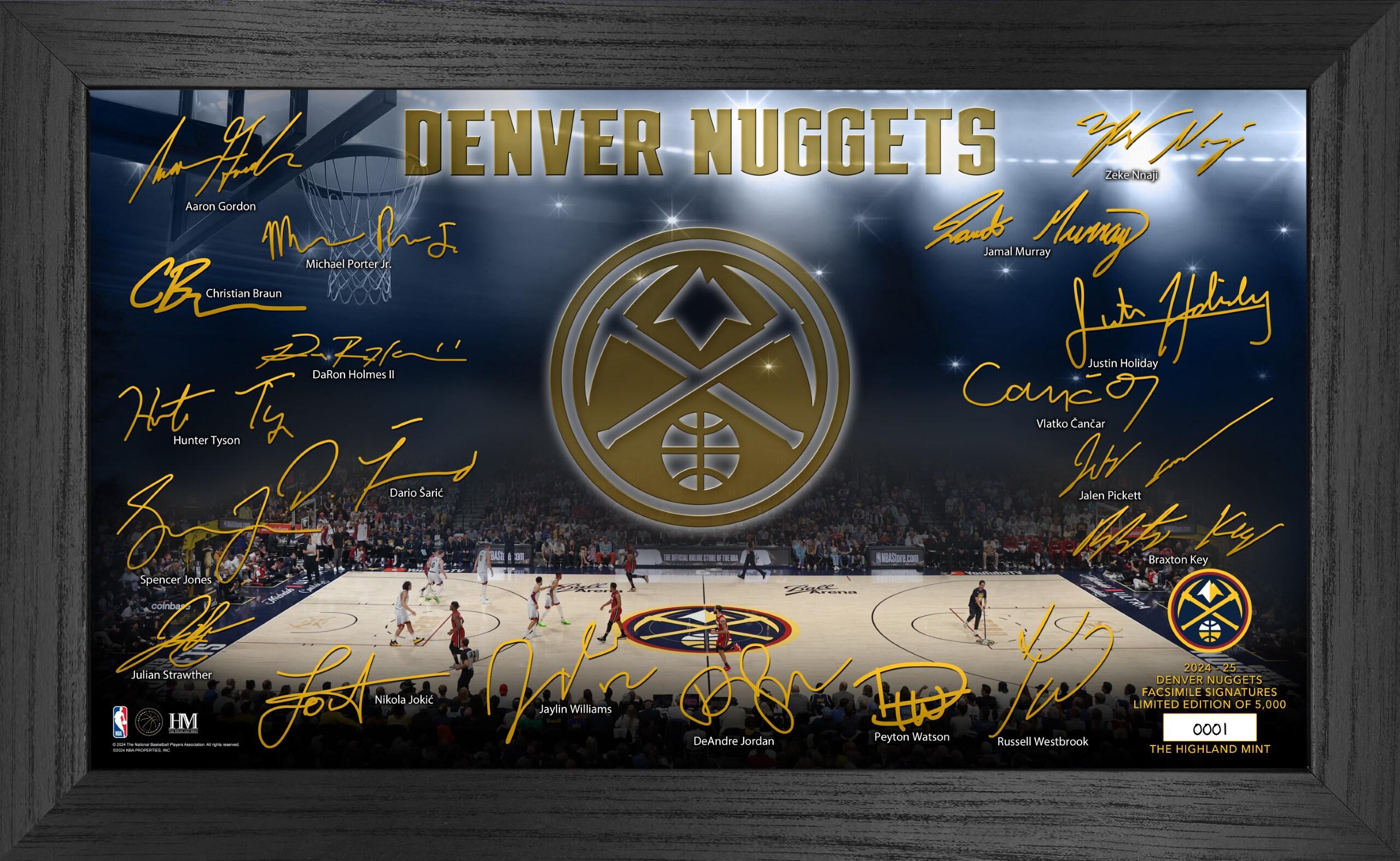 Denver Nuggets 2024-25 Signature Court - Sports Collectibles, Sports Memorabilia, Sports Fan Shop, Sports Gifts