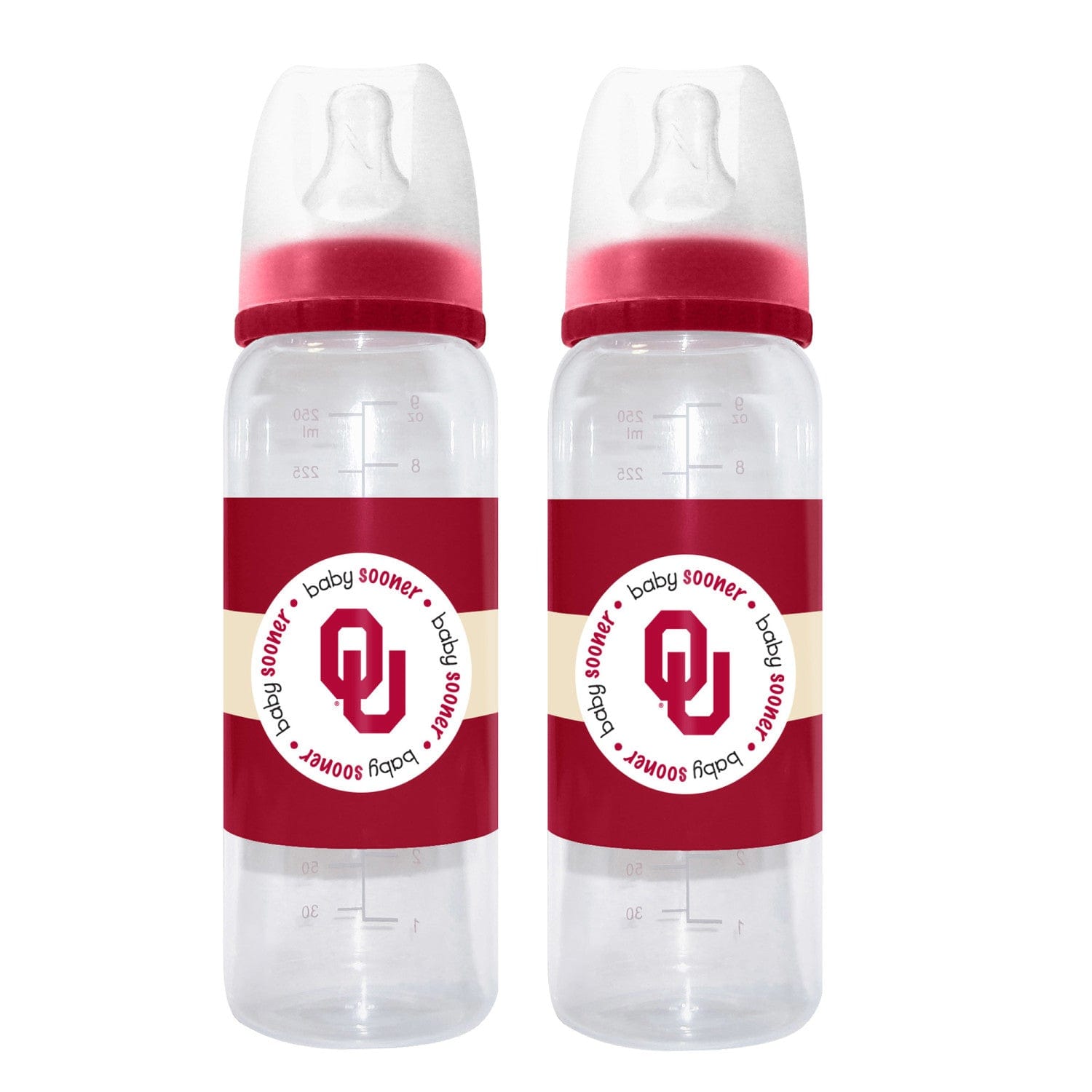 Oklahoma Sooners 9oz Baby Bottles - 2-Pack - Sports Gifts, Sports Memorabilia, Sports Collectibles, Fan Shop