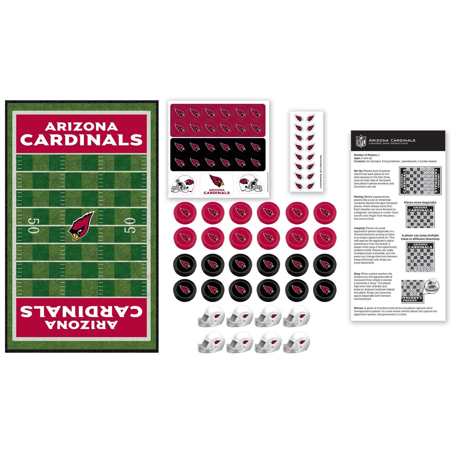 Arizona Cardinals Checkerboard Game