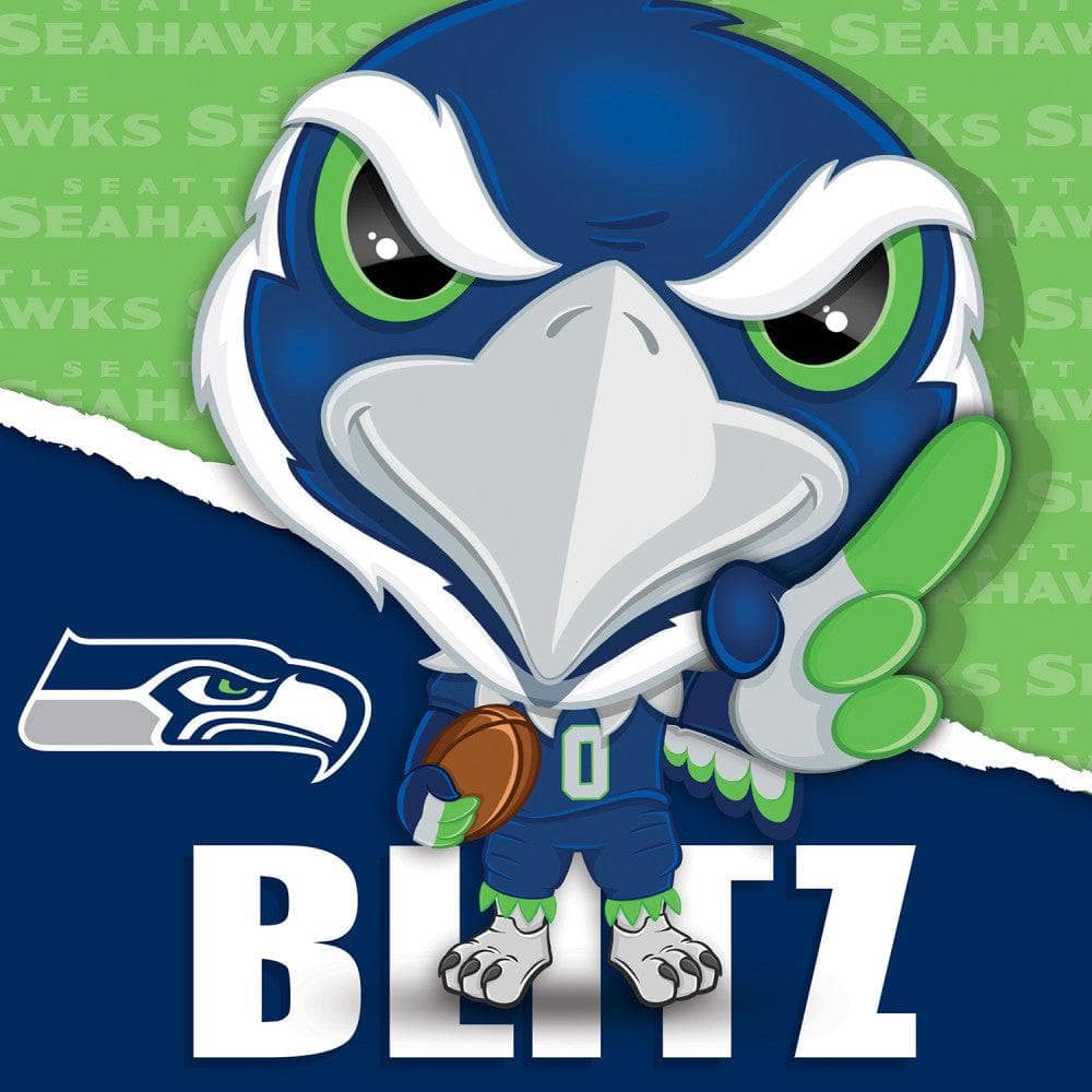 Blitz the Seattle Seahawks Mascot 100-Piece Jigsaw Puzzle