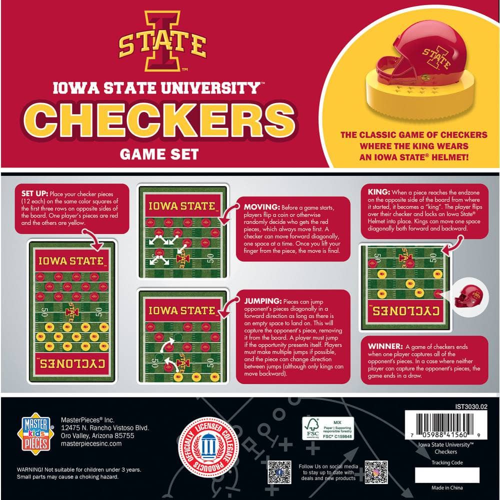 Iowa State Cyclones Checker Set