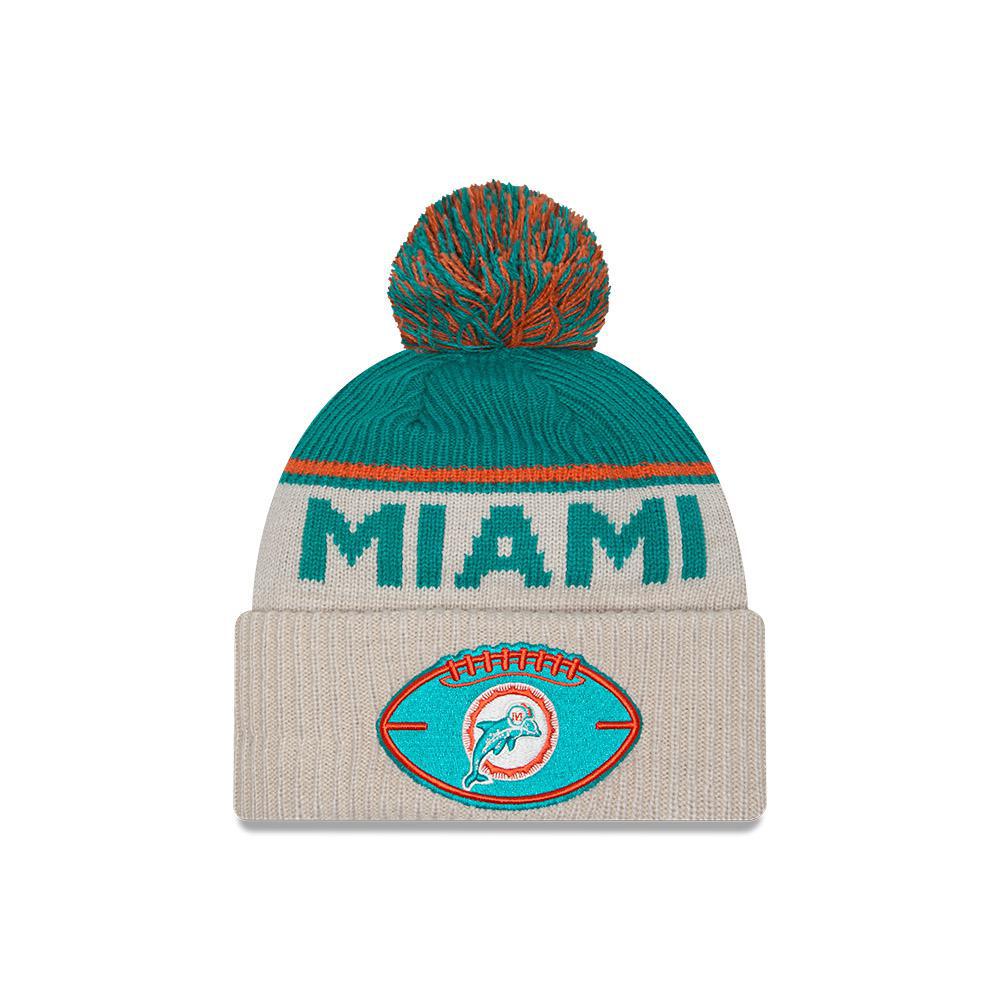 Dolphins 2024 New Era Sideline Historic Knit - Sports Collectibles, Sports Memorabilia, Sports Fan Shop, Sports Gifts
