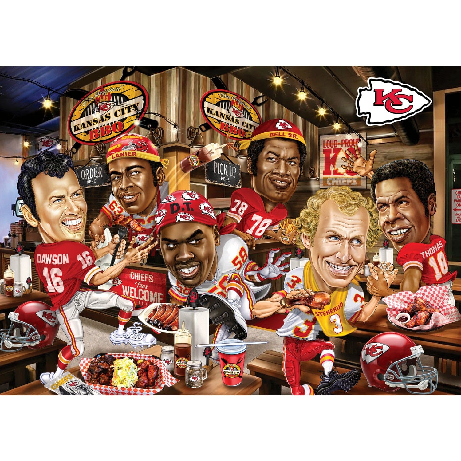 Kansas City Chiefs All-Time Greats 500-Piece Jigsaw Puzzle