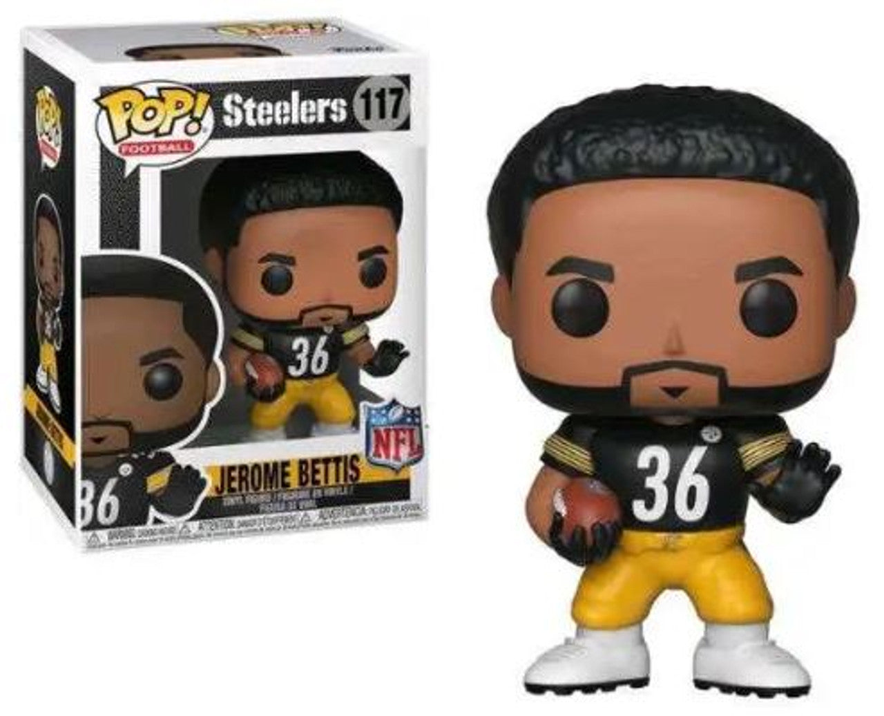 Jerome Bettis (Pittsburgh Steelers) NFL Funko Pop! Legends Funko - Sports Collectibles, Sports Memorabilia, Sports Fan Shop, Sports Gifts