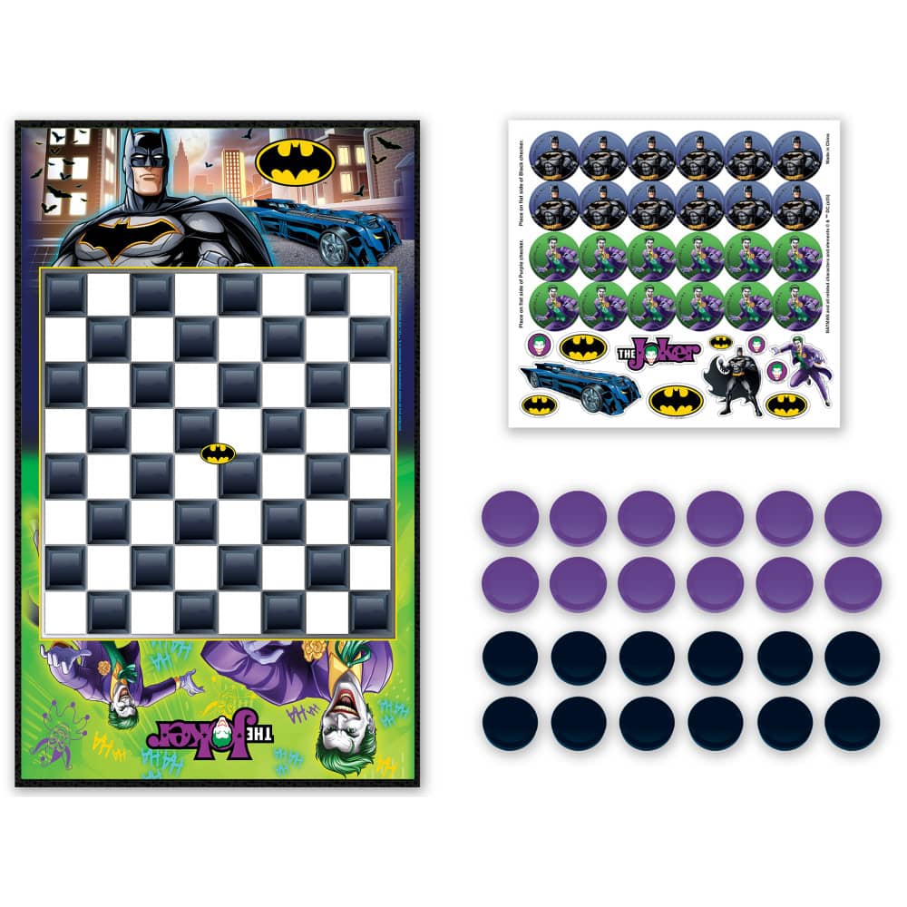 Batman vs The Joker Checkers: A Gotham Showdown Game - Sports Gifts, Sports Memorabilia, Sports Collectibles, Fan Shop