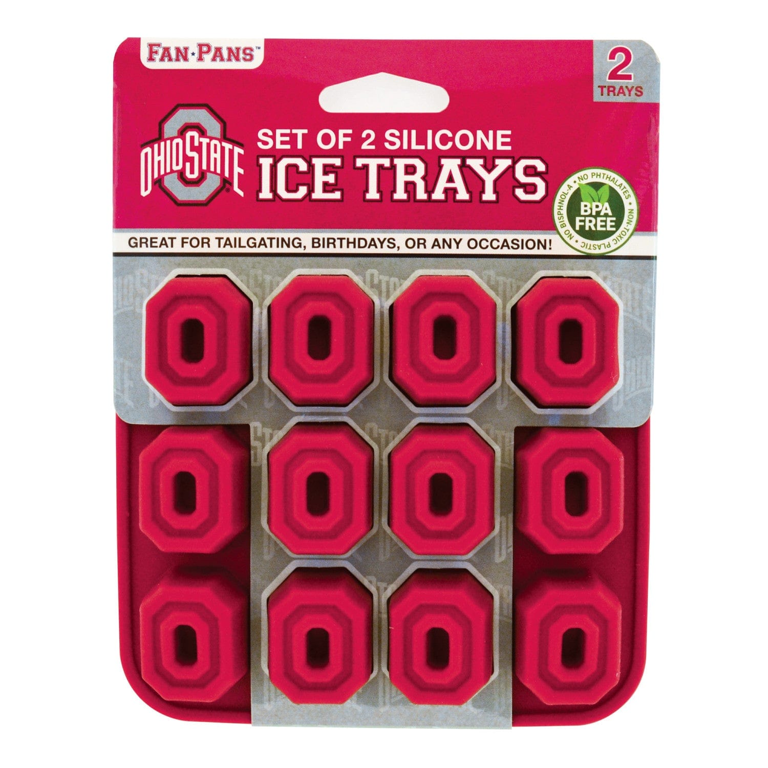 Ohio State Buckeyes Silicone Ice Cube Tray