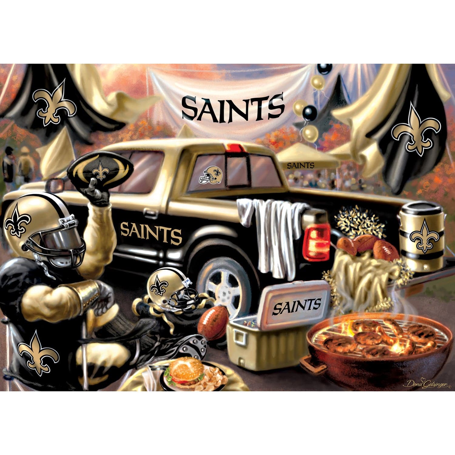 New Orleans Saints Gameday 1000 Piece Jigsaw Puzzle