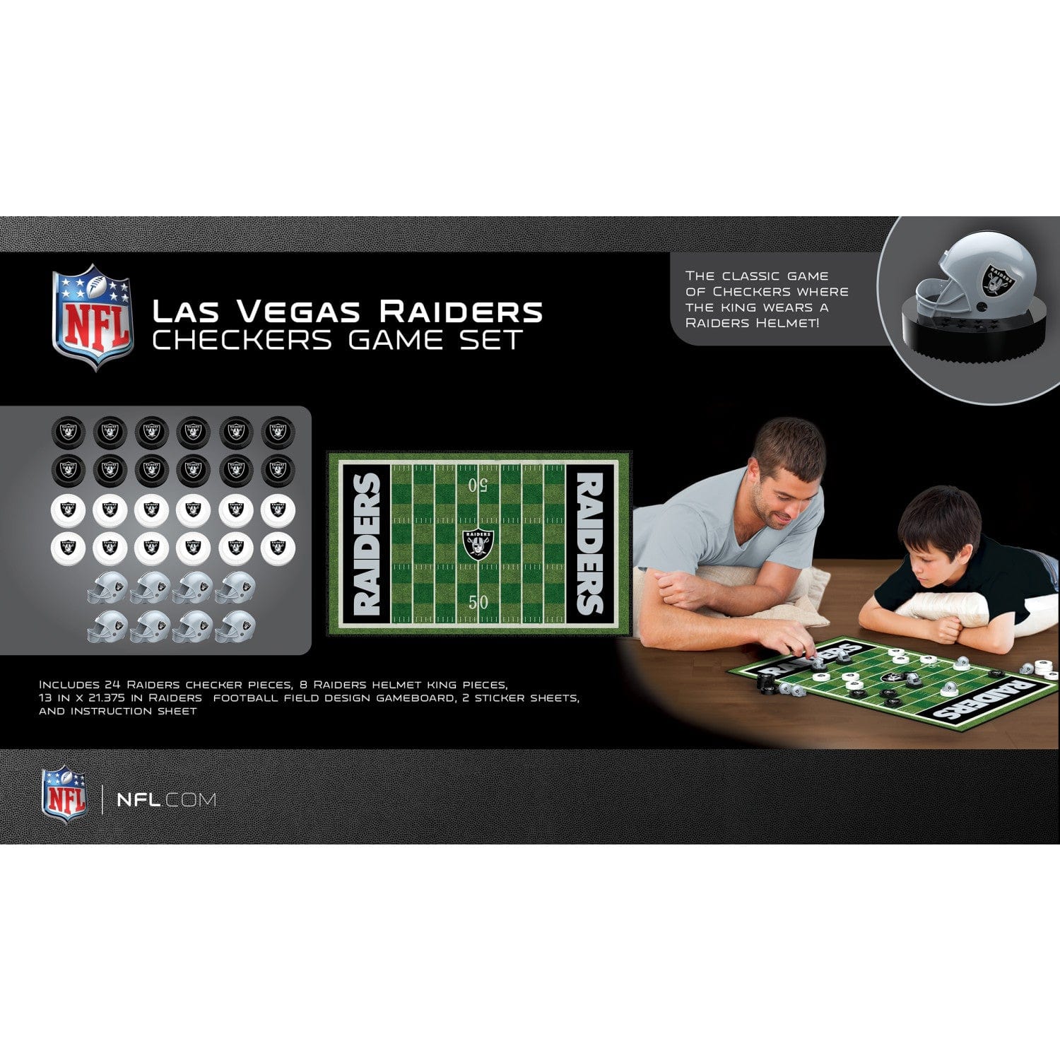 Las Vegas Raiders Checkers Set