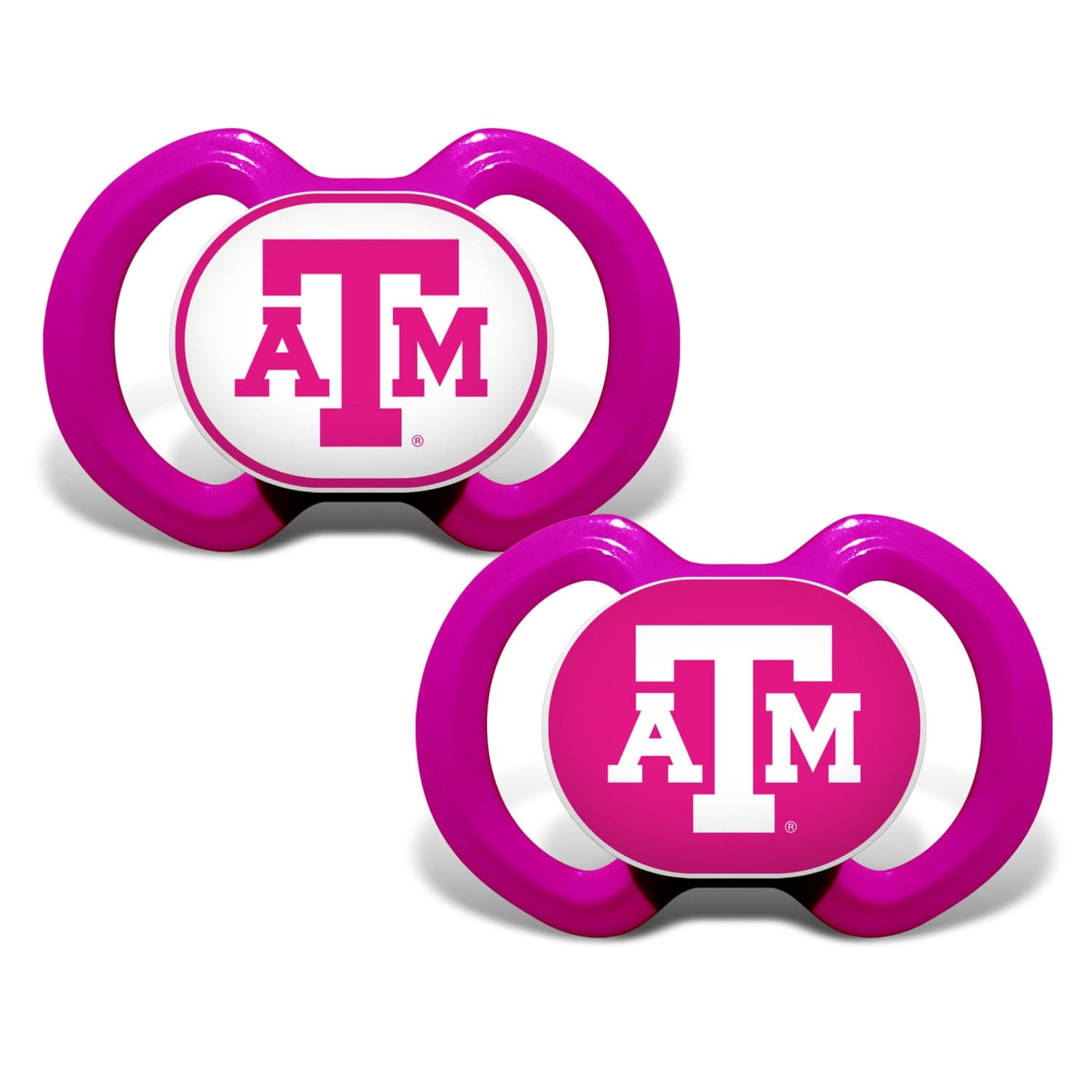 Texas A&M Aggies Pink Pacifier 2-Pack - Sports Gifts, Sports Memorabilia, Sports Collectibles, Fan Shop