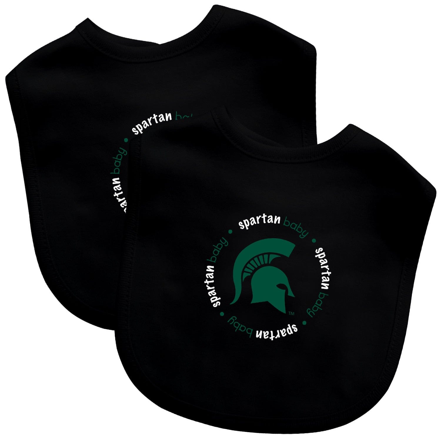 Michigan State Spartans Baby Bibs 2-Pack - Sports Gifts, Sports Memorabilia, Sports Collectibles, Fan Shop