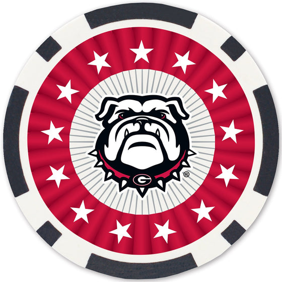 Georgia Bulldogs 100 Piece Poker Chips - 757 Sports Collectibles
