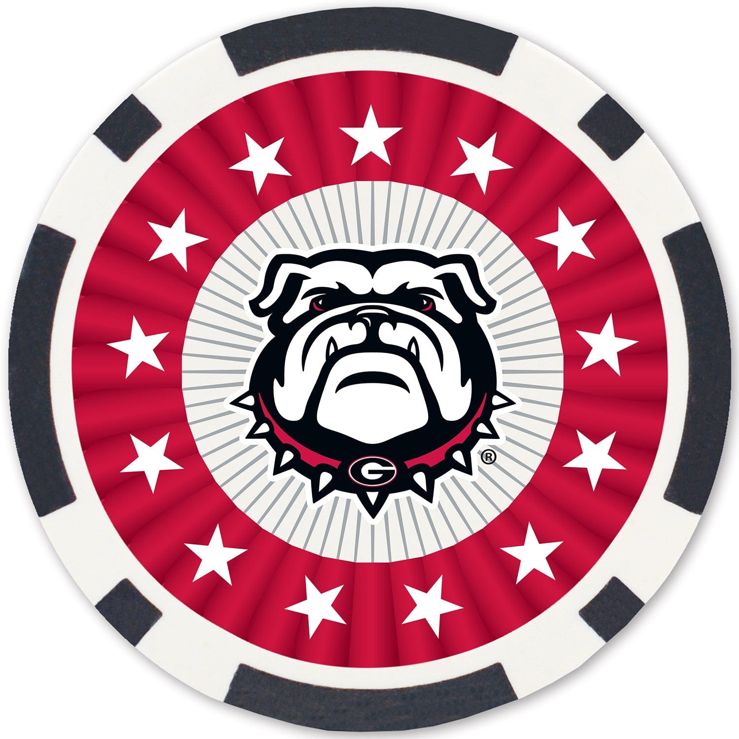 Georgia Bulldogs 100 Piece Poker Chip Set - Sports Gifts, Sports Memorabilia, Sports Collectibles, Fan Shop