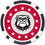 Georgia Bulldogs 100 Piece Poker Chip Set - Sports Gifts, Sports Memorabilia, Sports Collectibles, Fan Shop