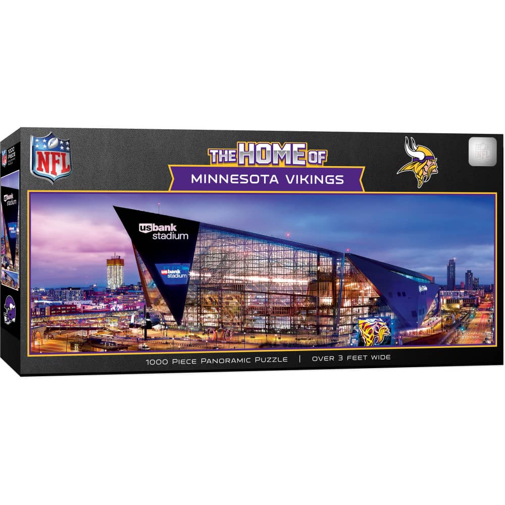 Minnesota Vikings Stadium View 1000-Piece Panoramic Jigsaw Puzzle