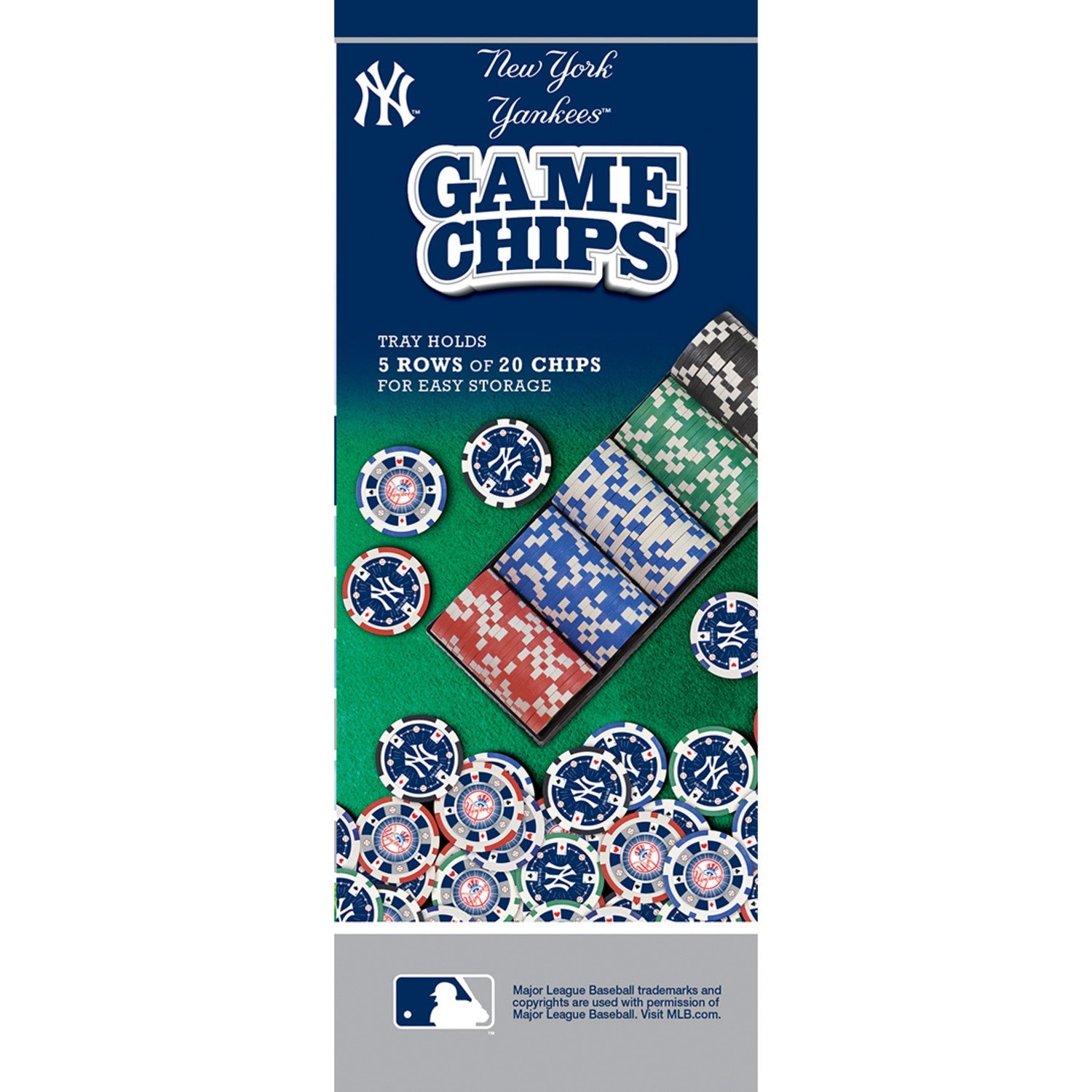 New York Yankees 100 Piece Poker Chips - 757 Sports Collectibles