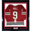 Framed Autographed/Signed Bobby Hull HOF 1983 The Golden Jet 35x39 Chicago Red Hockey Jersey JSA COA