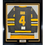 Framed Autographed/Signed Bobby Orr 35x39 "HOF 79" Boston Bruins Black Hockey Jersey Fanatics COA