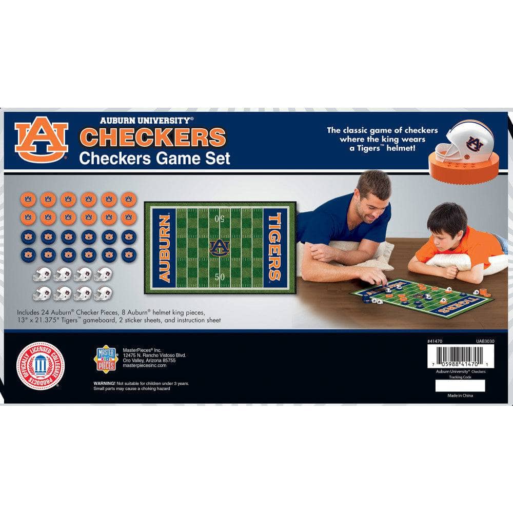 Auburn Tigers Checkers Game Set - Sports Gifts, Sports Memorabilia, Sports Collectibles, Fan Shop