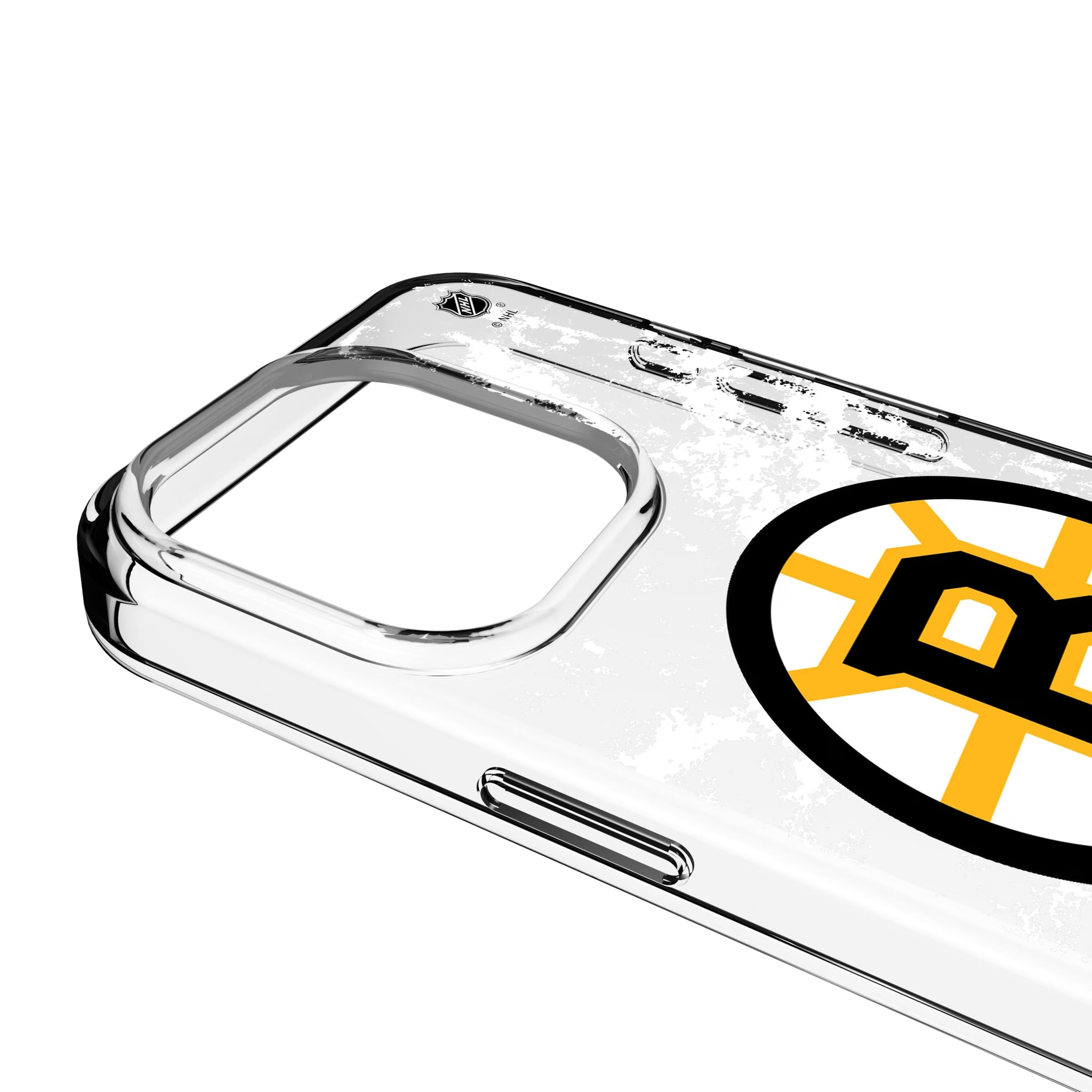 Boston Bruins Ice Stripe Clear Phone Case for Apple iPhone