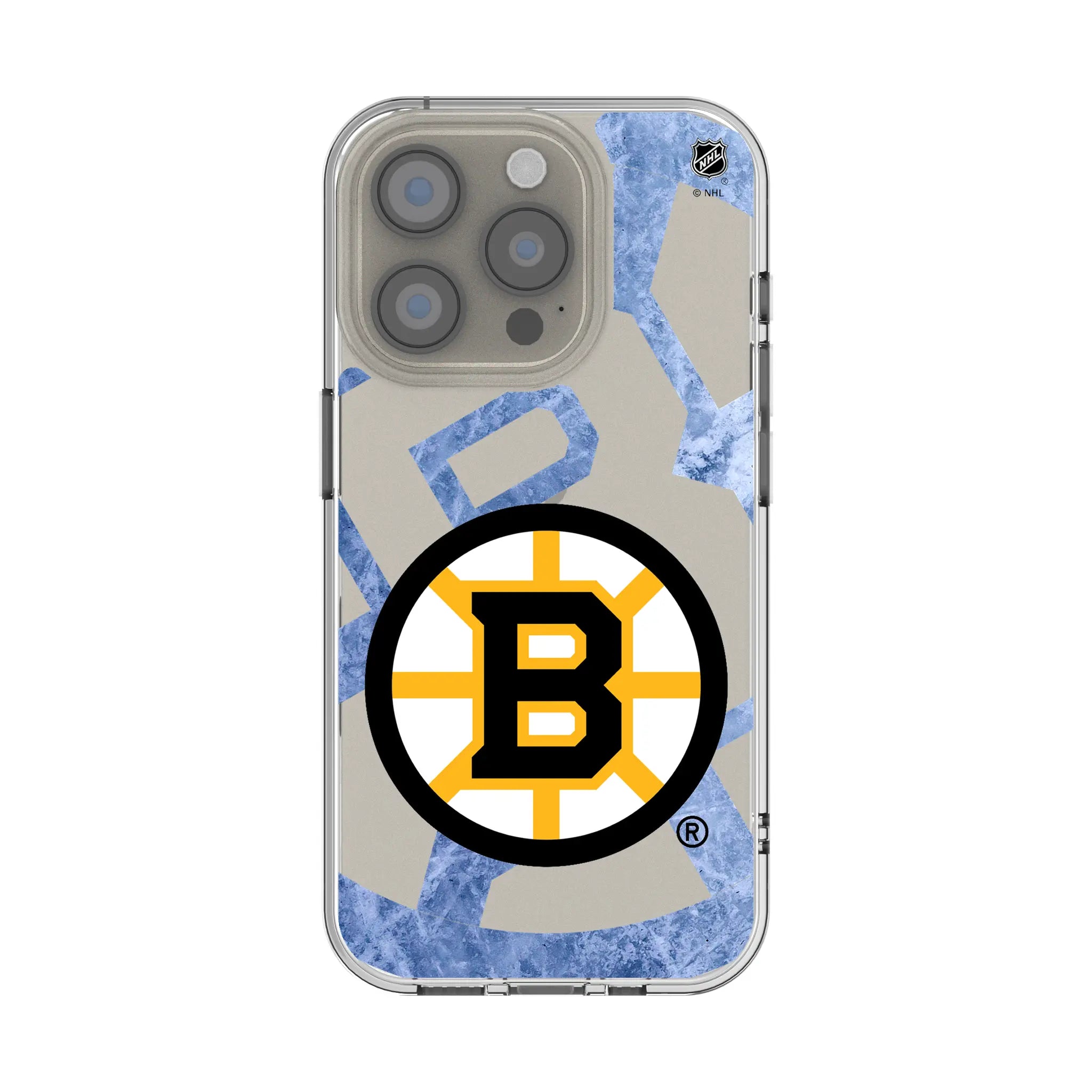 Boston Bruins Ice Tilt Clear Phone Case for Apple iPhone
