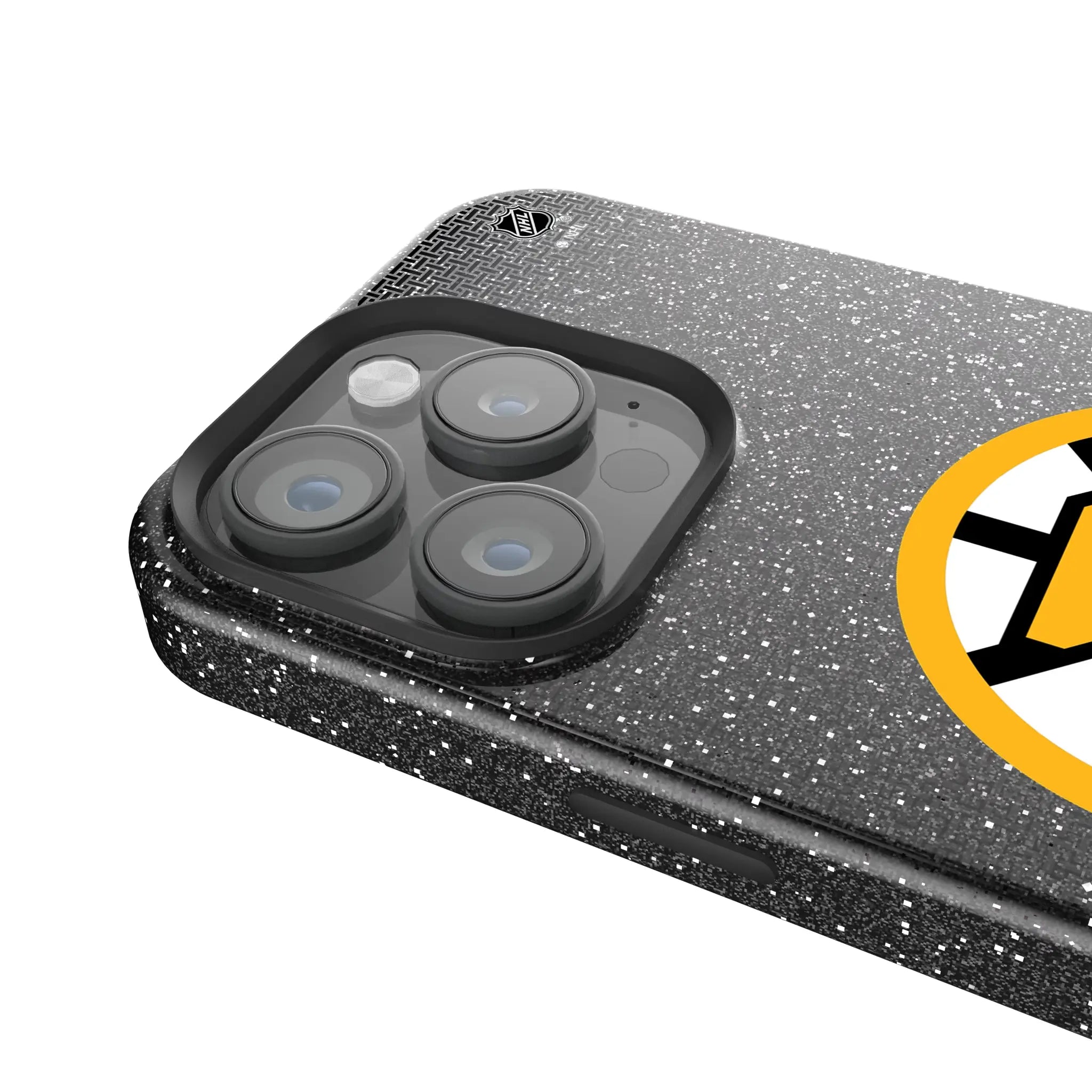 Boston Bruins Linen Bling Phone Case for Apple iPhone
