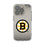 Boston Bruins Linen Clear Phone Case for Apple iPhone