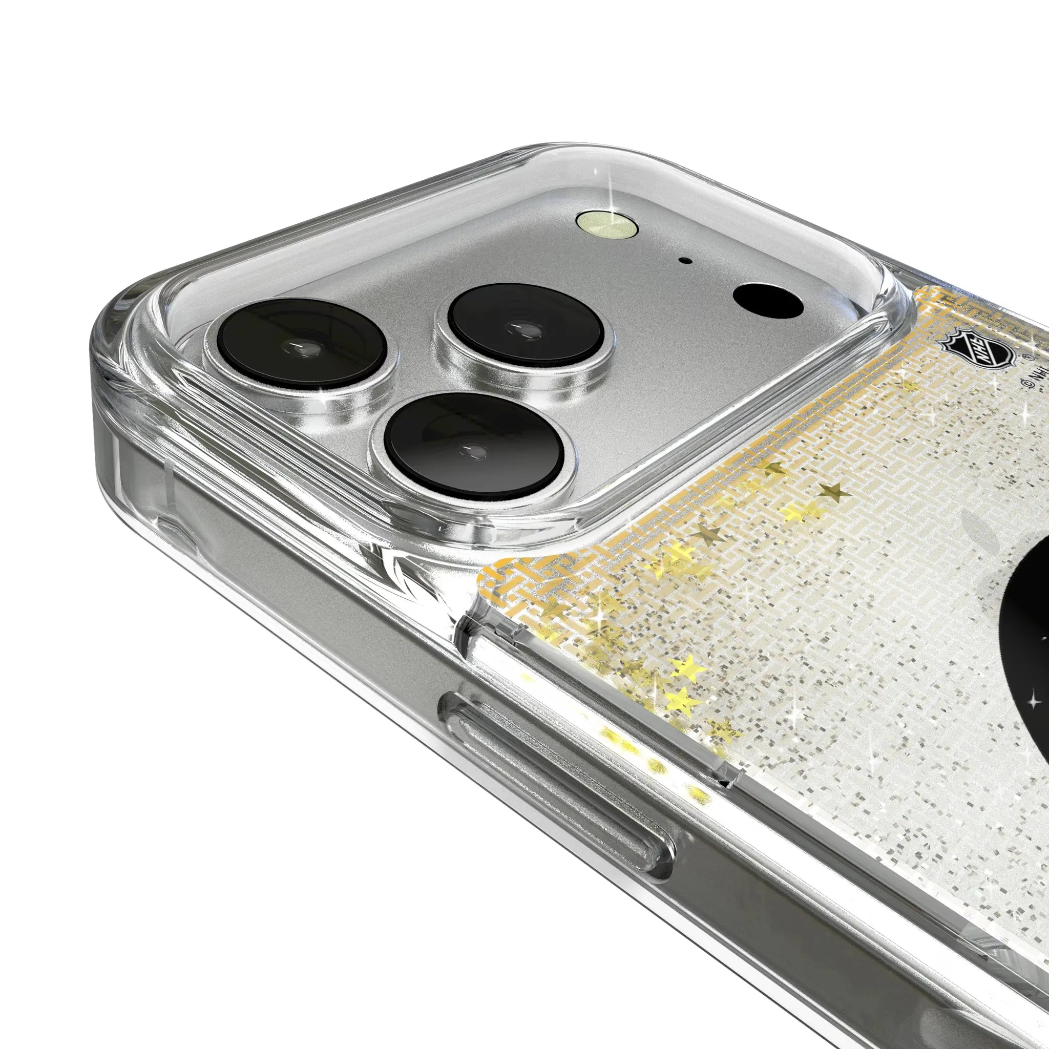 Boston Bruins Linen Glitter Phone Case