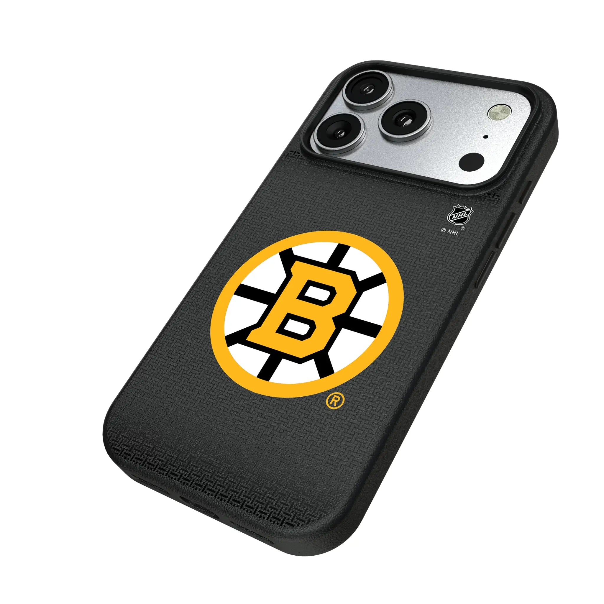 Boston Bruins Linen MagSafe Compatible Phone Case for Apple iPhone