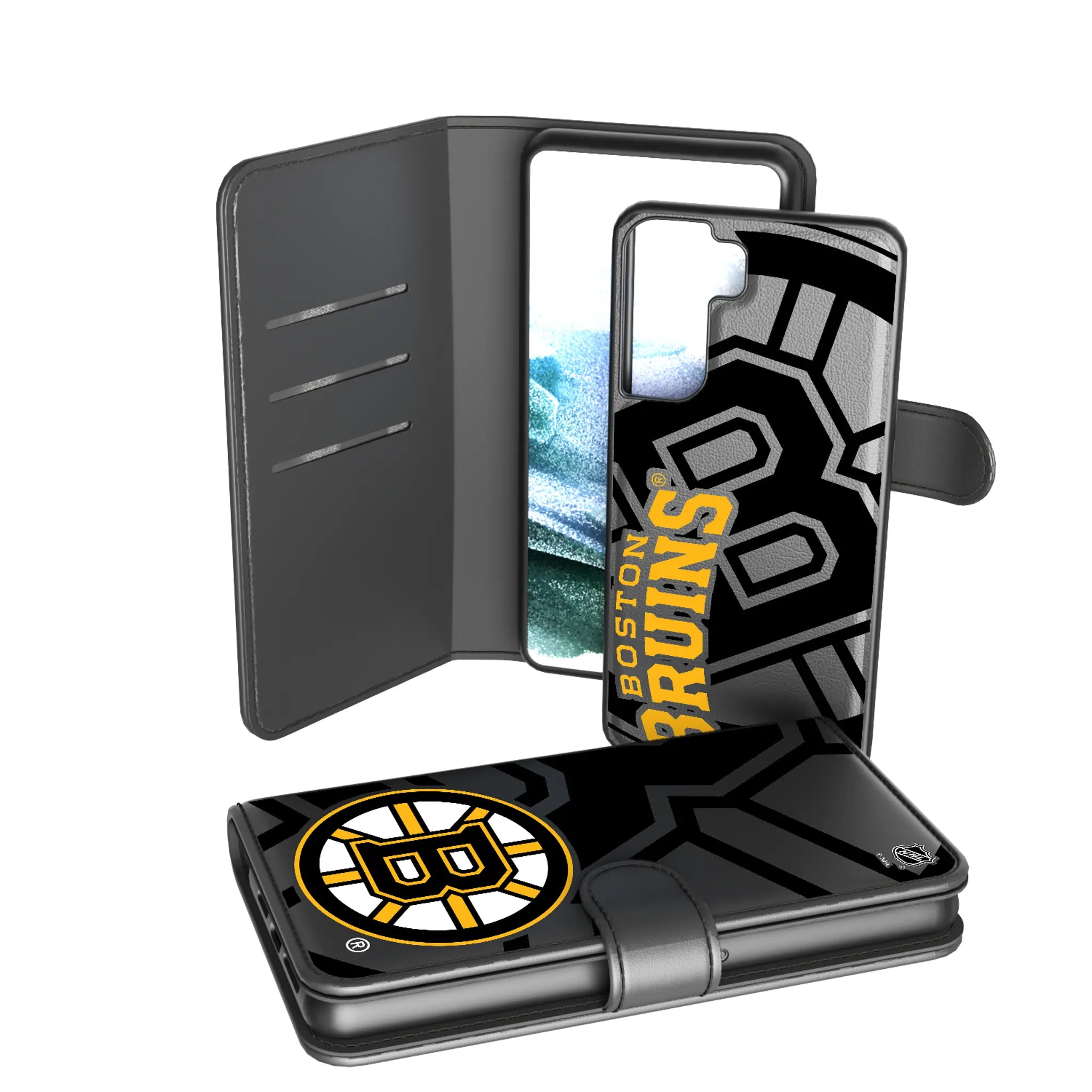Boston Bruins Monocolor Tilt Wallet Phone Case