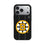 Boston Bruins Text Backdrop MagSafe Compatible Phone Case for Apple iPhone
