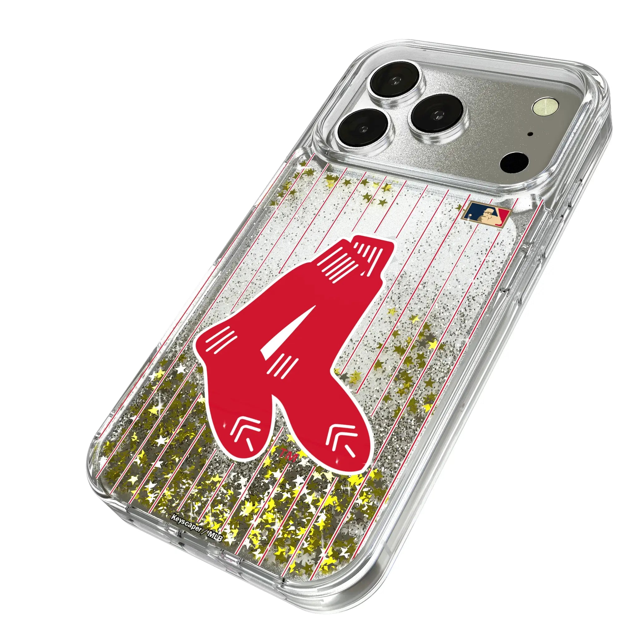 Boston Red Sox 1924-1960 - Cooperstown Collection Pinstripe Glitter Phone Case