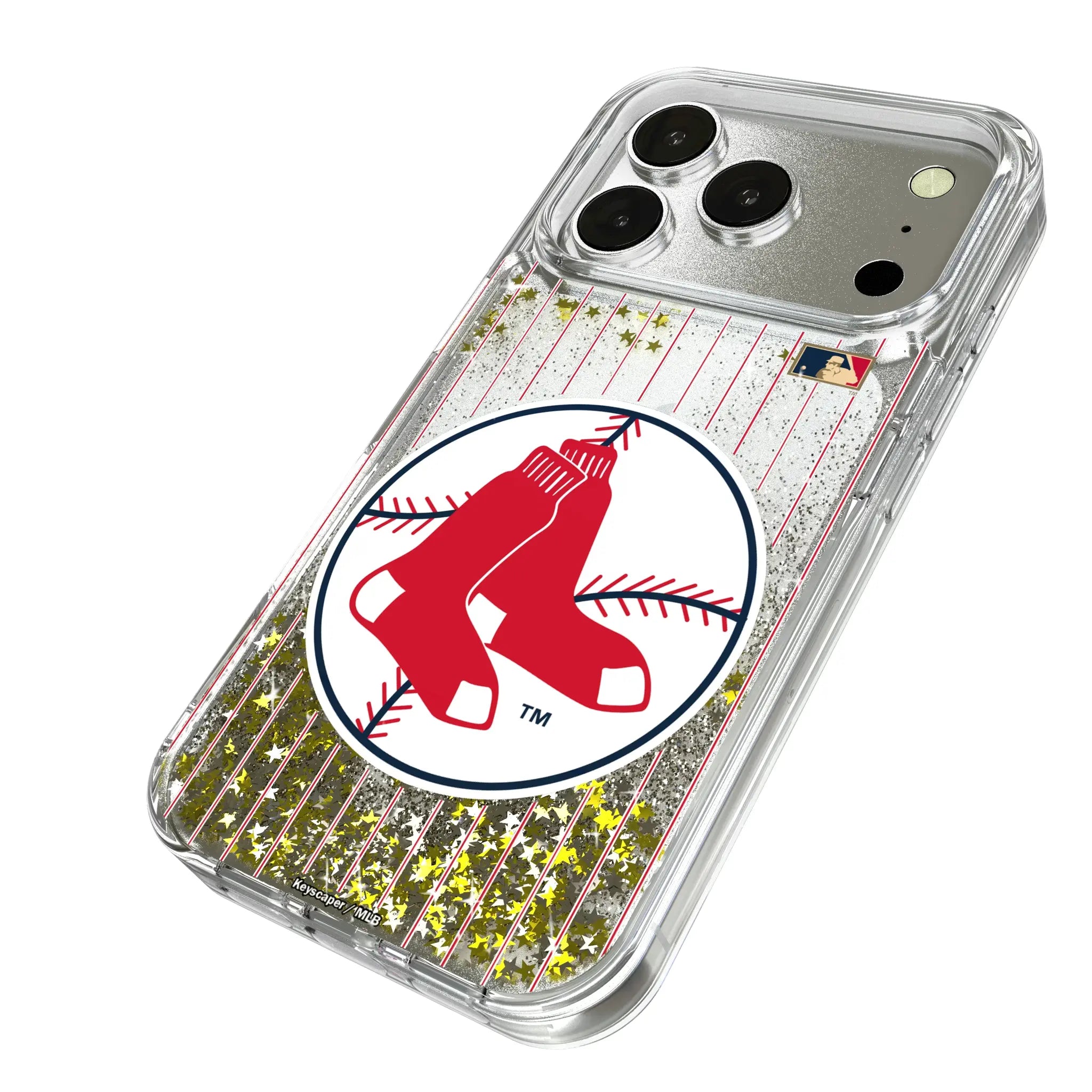 Boston Red Sox 1970-1975 - Cooperstown Collection Pinstripe Glitter Phone Case