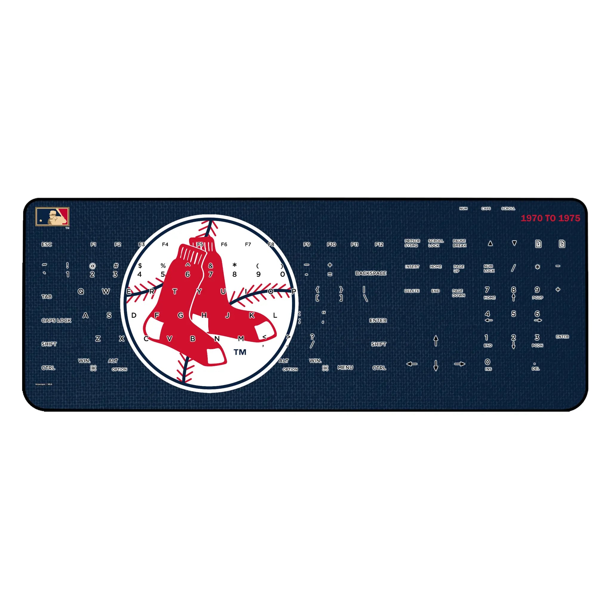 Boston Red Sox 1970-1975 - Cooperstown Collection Solid Wireless USB Keyboard